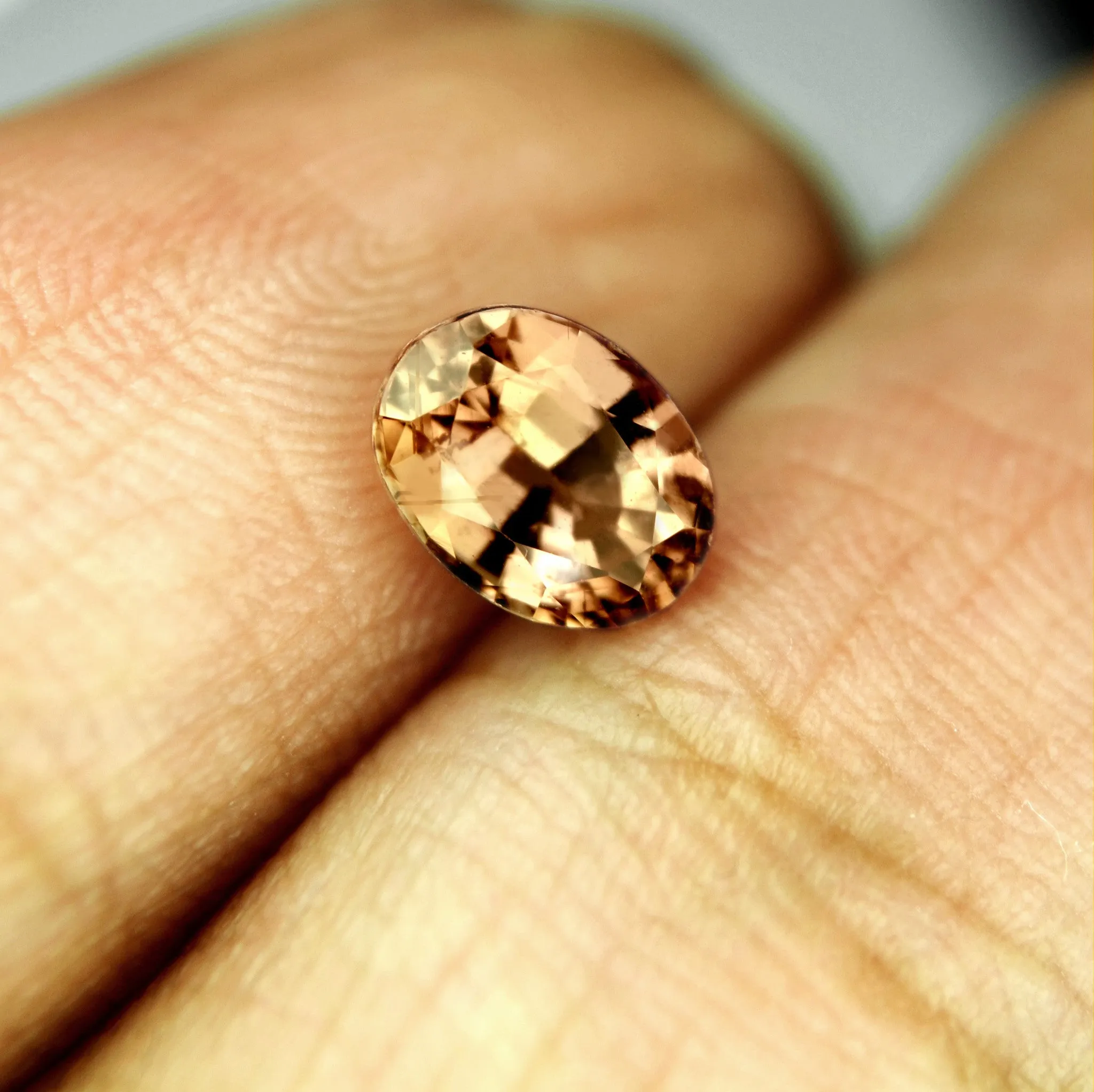 0.98ct Certified Natural Peach Sapphire