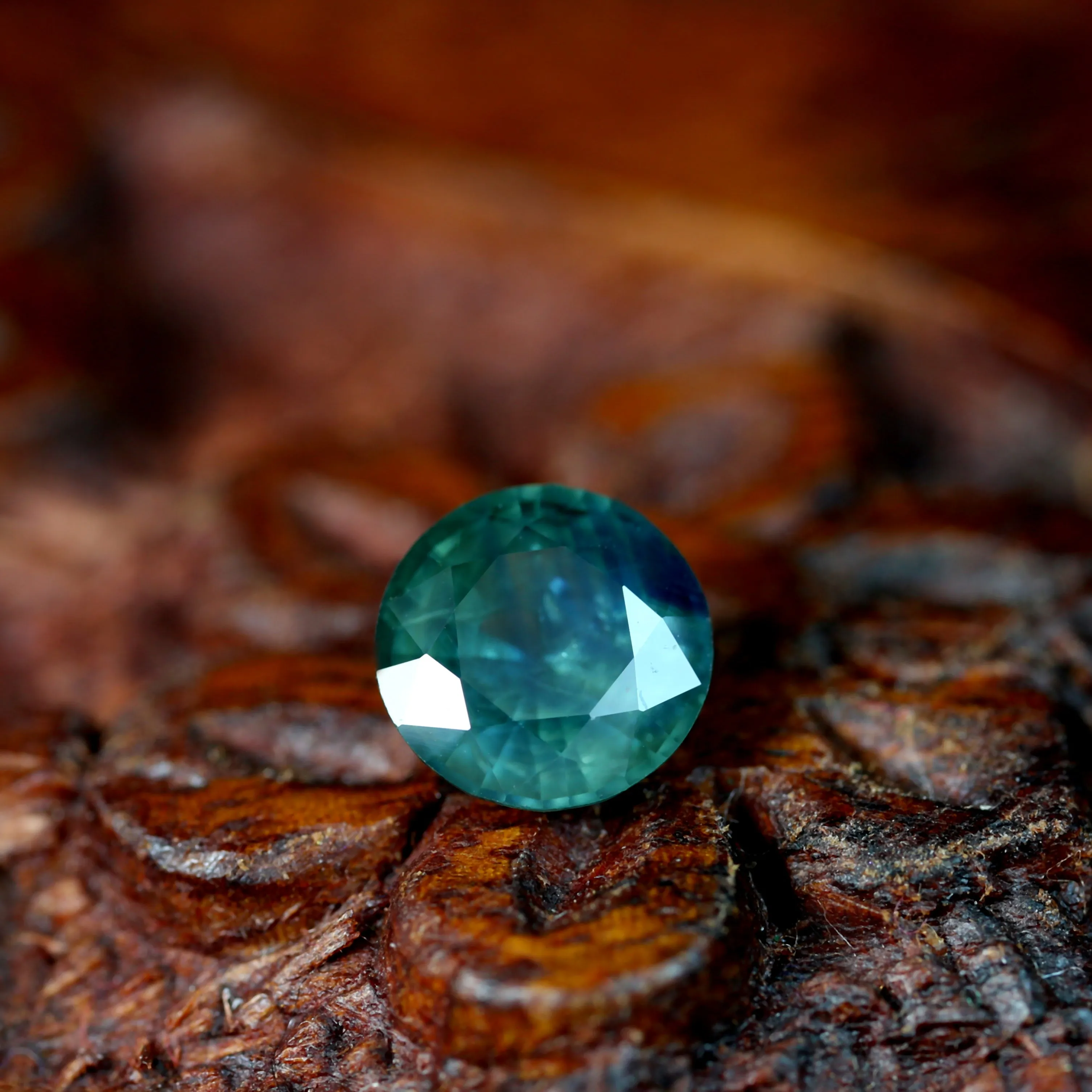 0.98ct Certified Natural Teal Sapphire