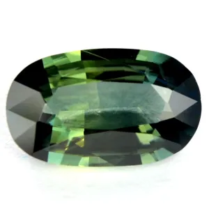 1.00ct Certified Natural Green Sapphire
