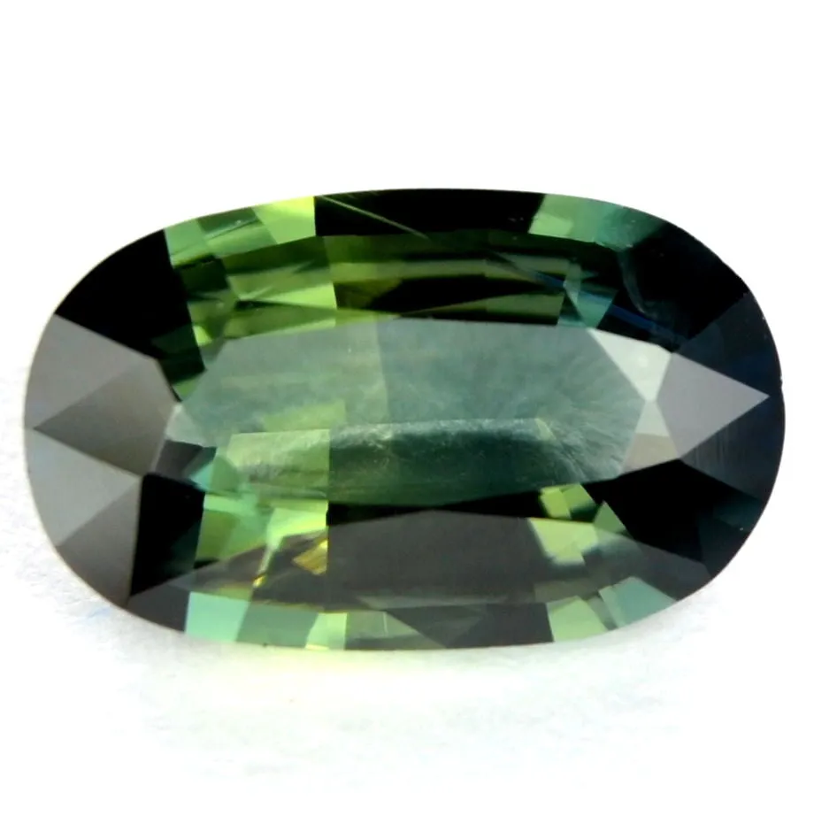 1.00ct Certified Natural Green Sapphire
