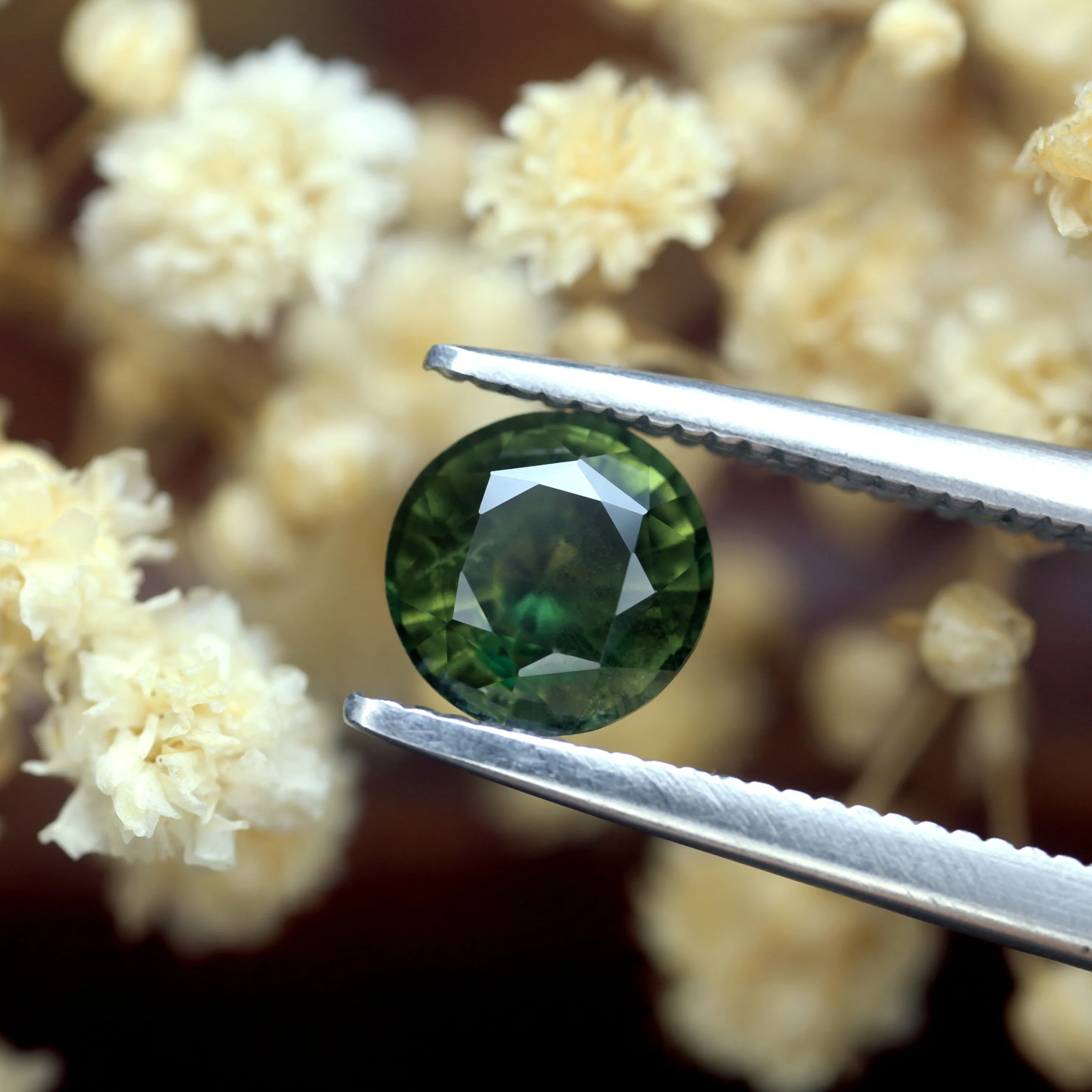 1.00ct Certified Natural Green Sapphire
