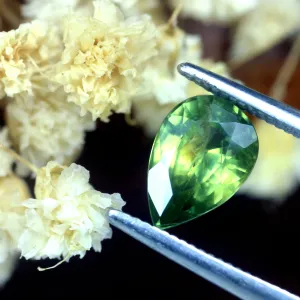 1.07ct Certified Natural Green Sapphire