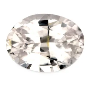 1.07ct Certified Natural White Sapphire