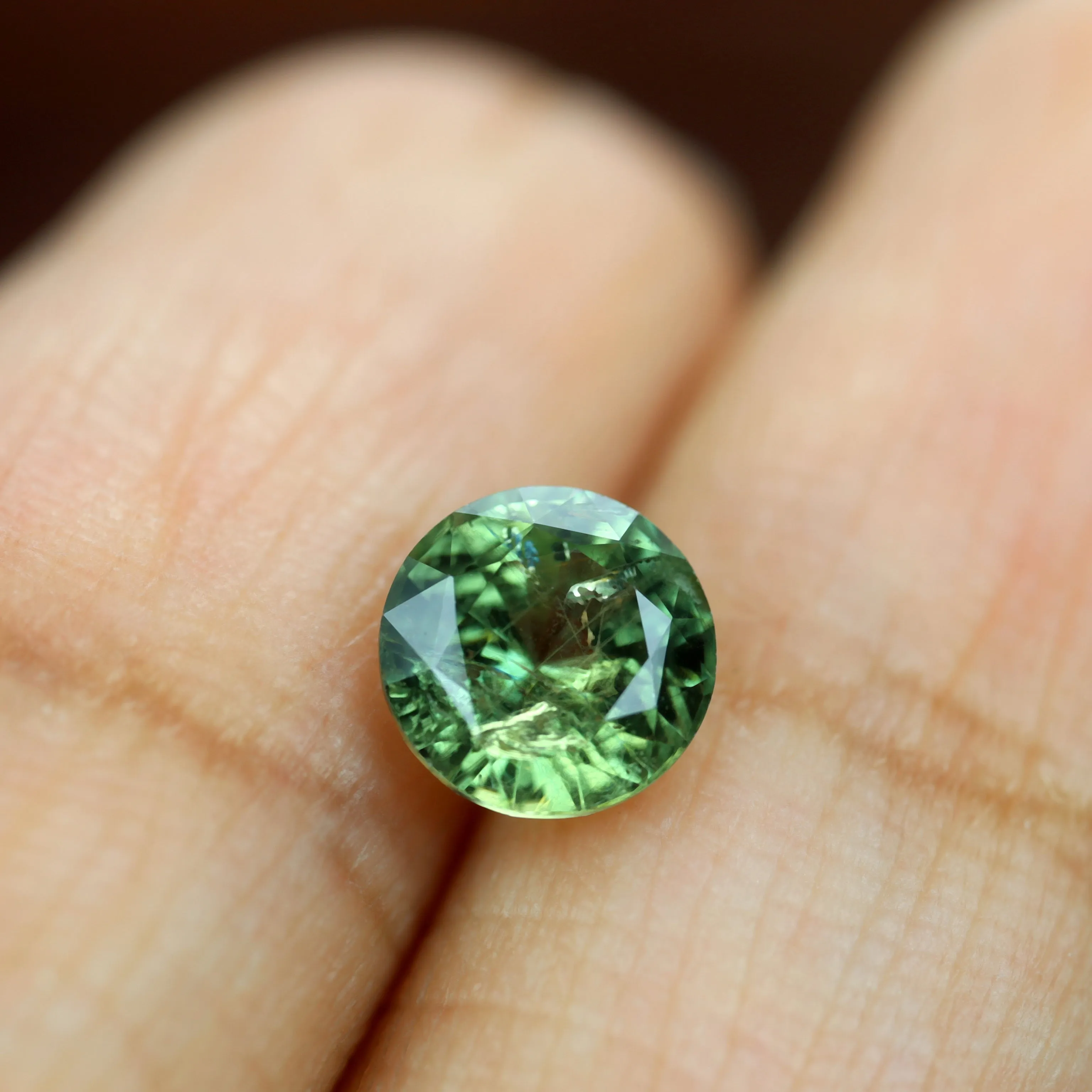 1.12ct Certified Natural Green Sapphire