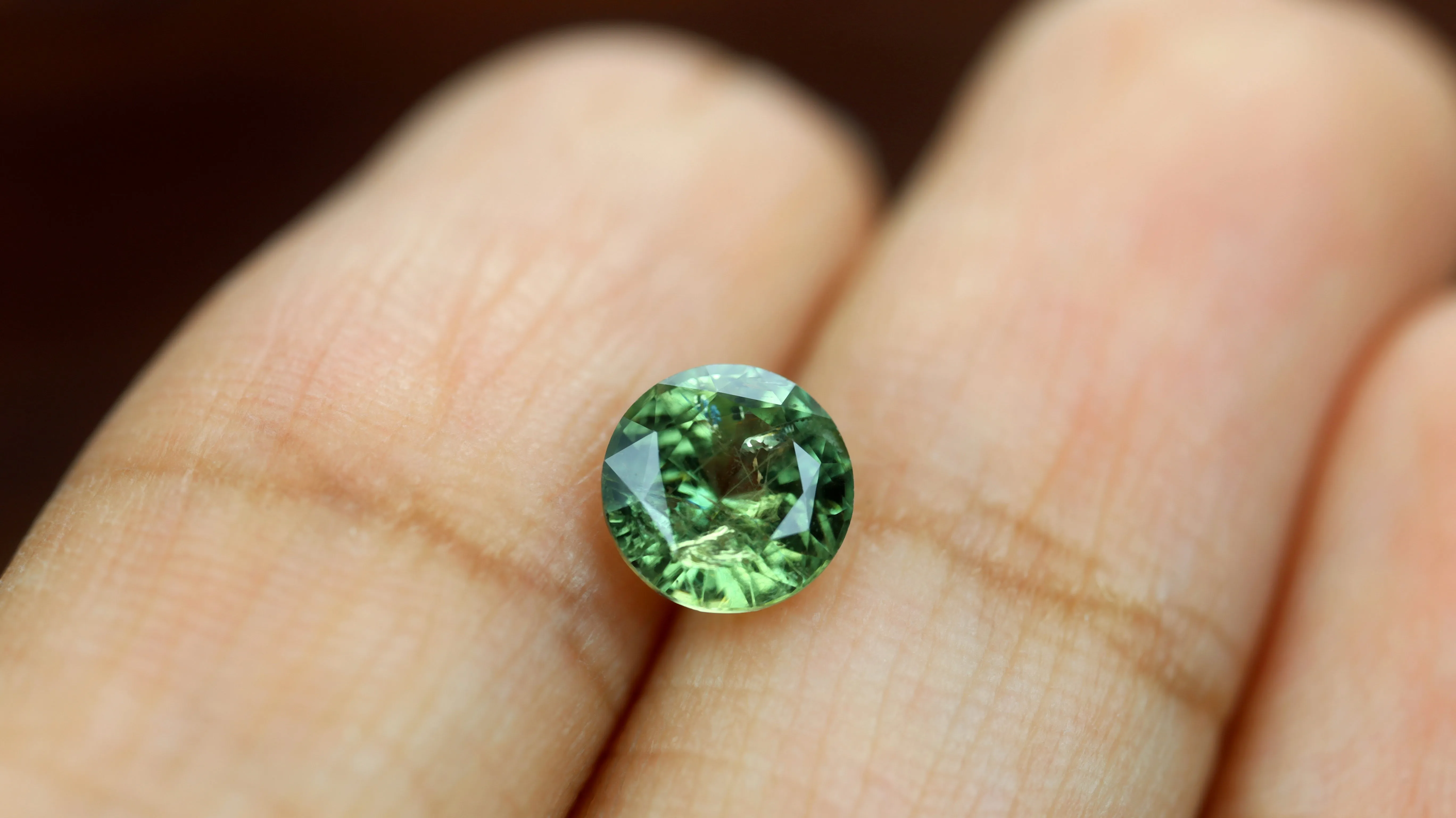 1.12ct Certified Natural Green Sapphire