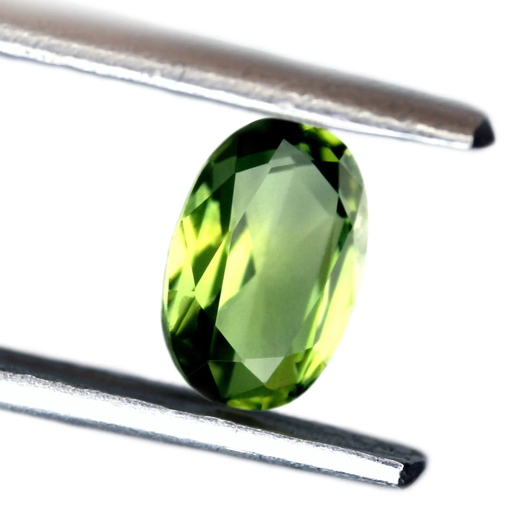 1.14ct Certified Natural Green Sapphire Matching Pair