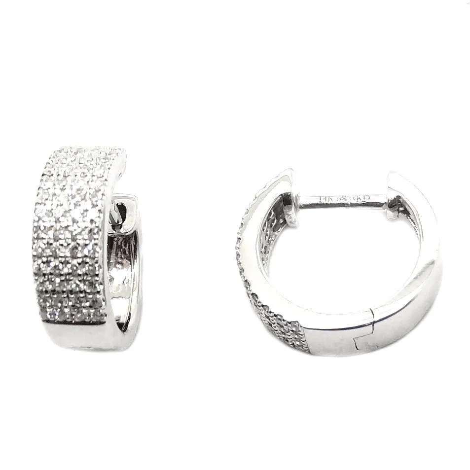 11mm Diamond Earrings CE36W