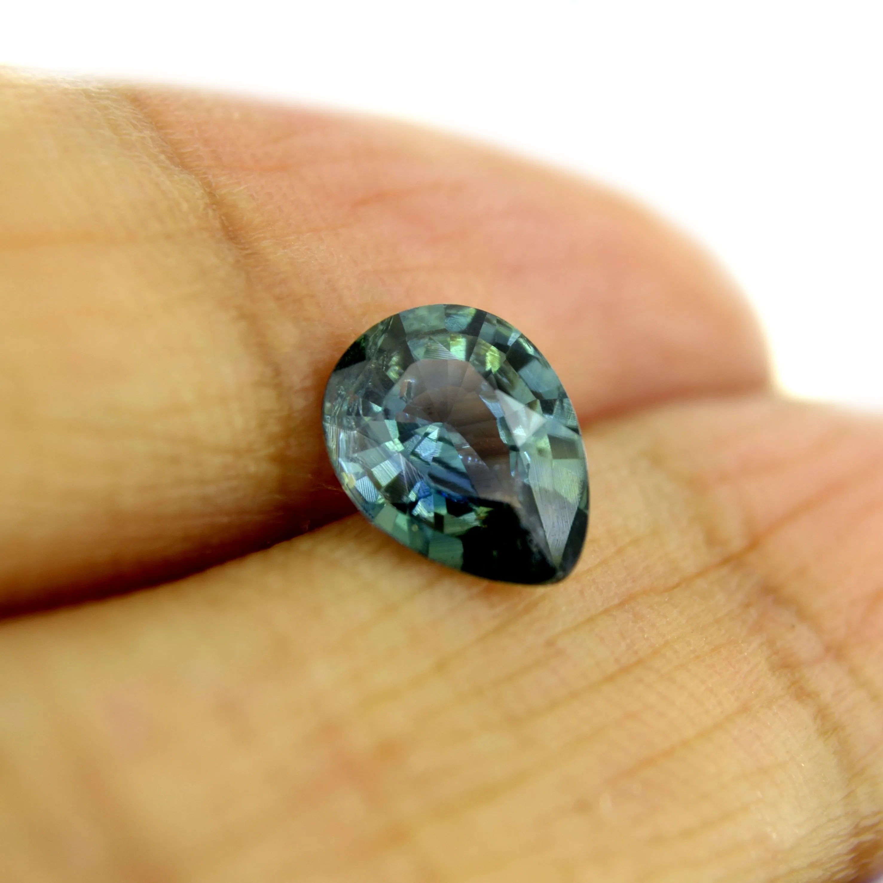 1.20ct Certified Natural Teal Sapphire
