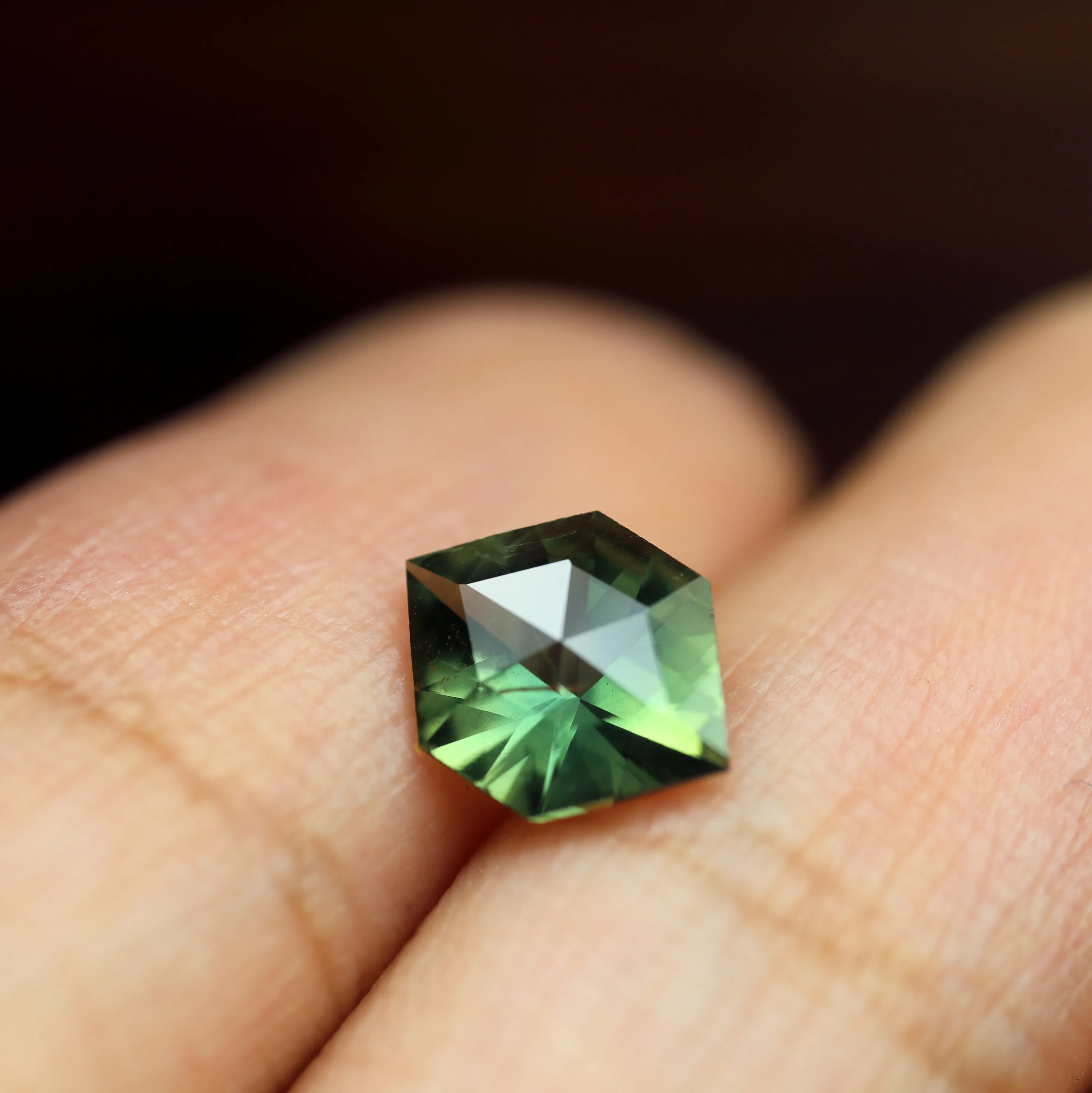 1.26ct Certified Natural Green Sapphire