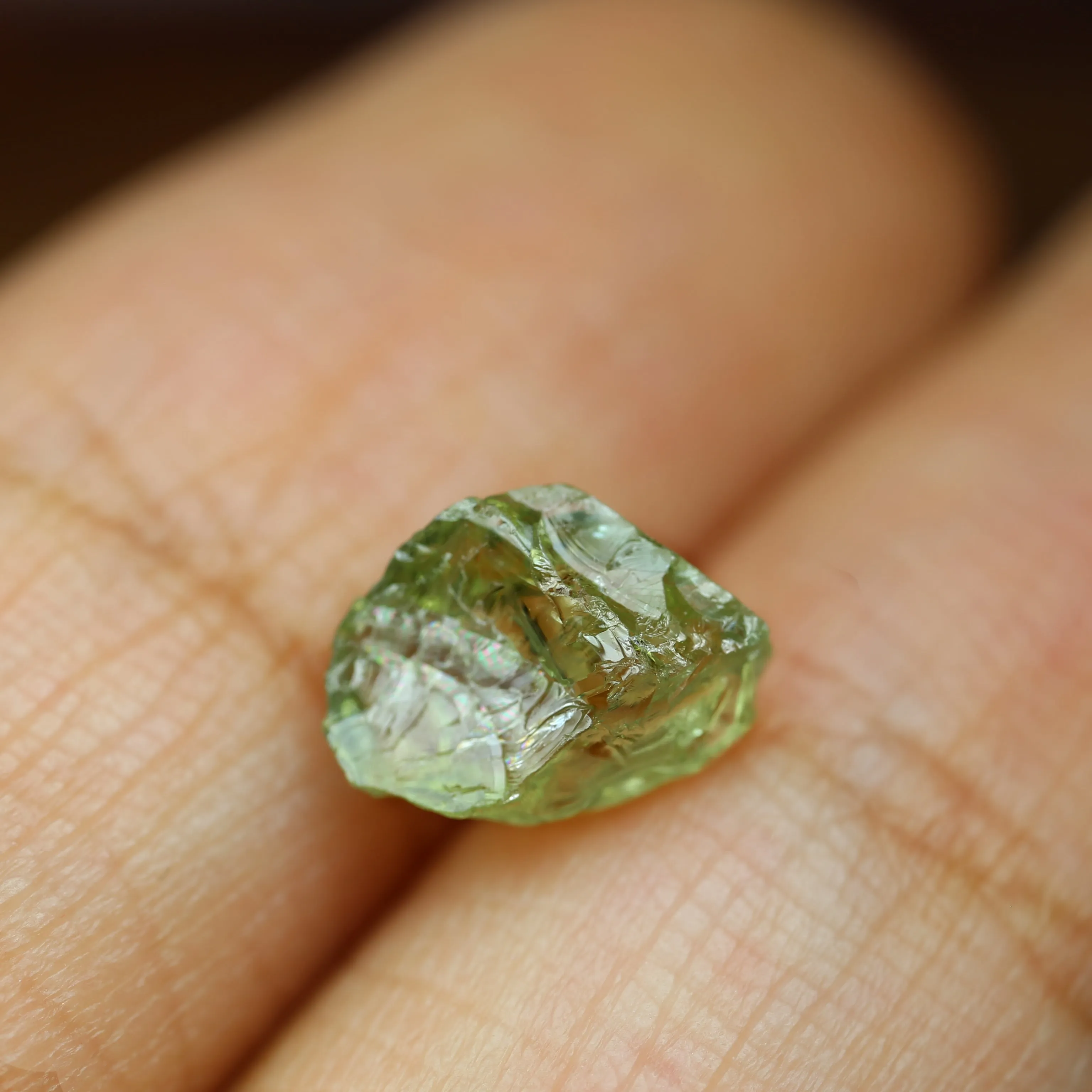 1.30ct Certified Natural Green Sapphire