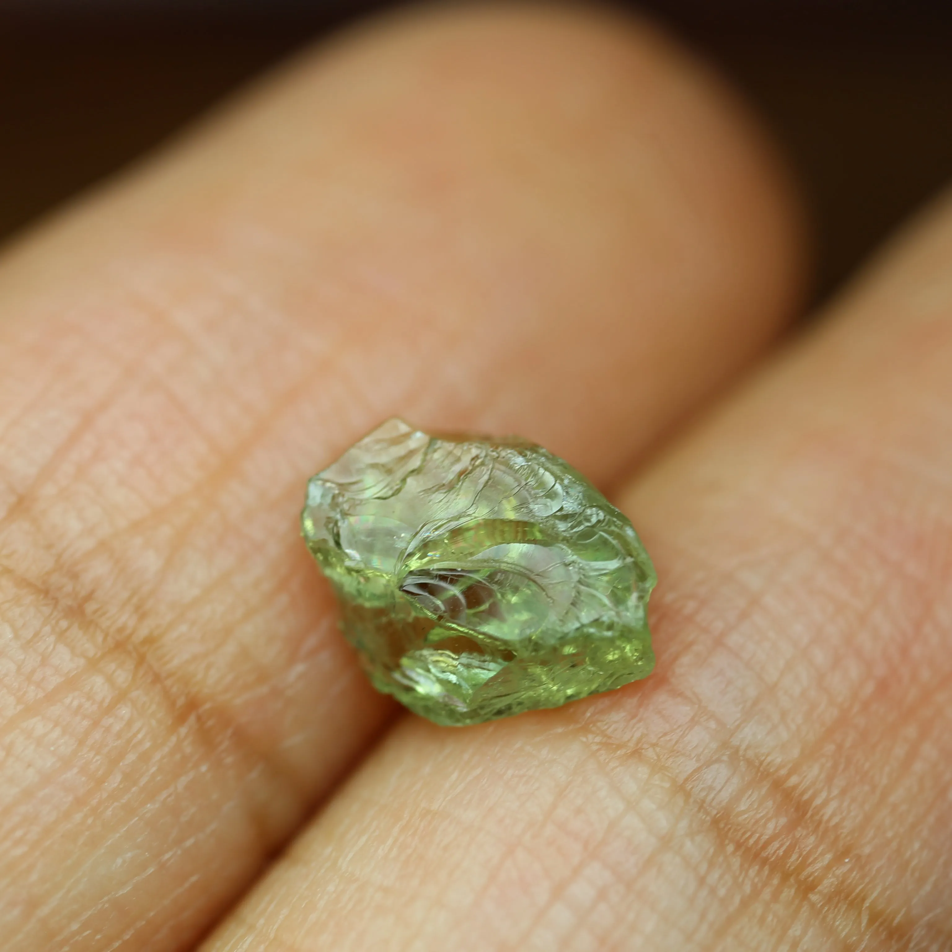 1.30ct Certified Natural Green Sapphire