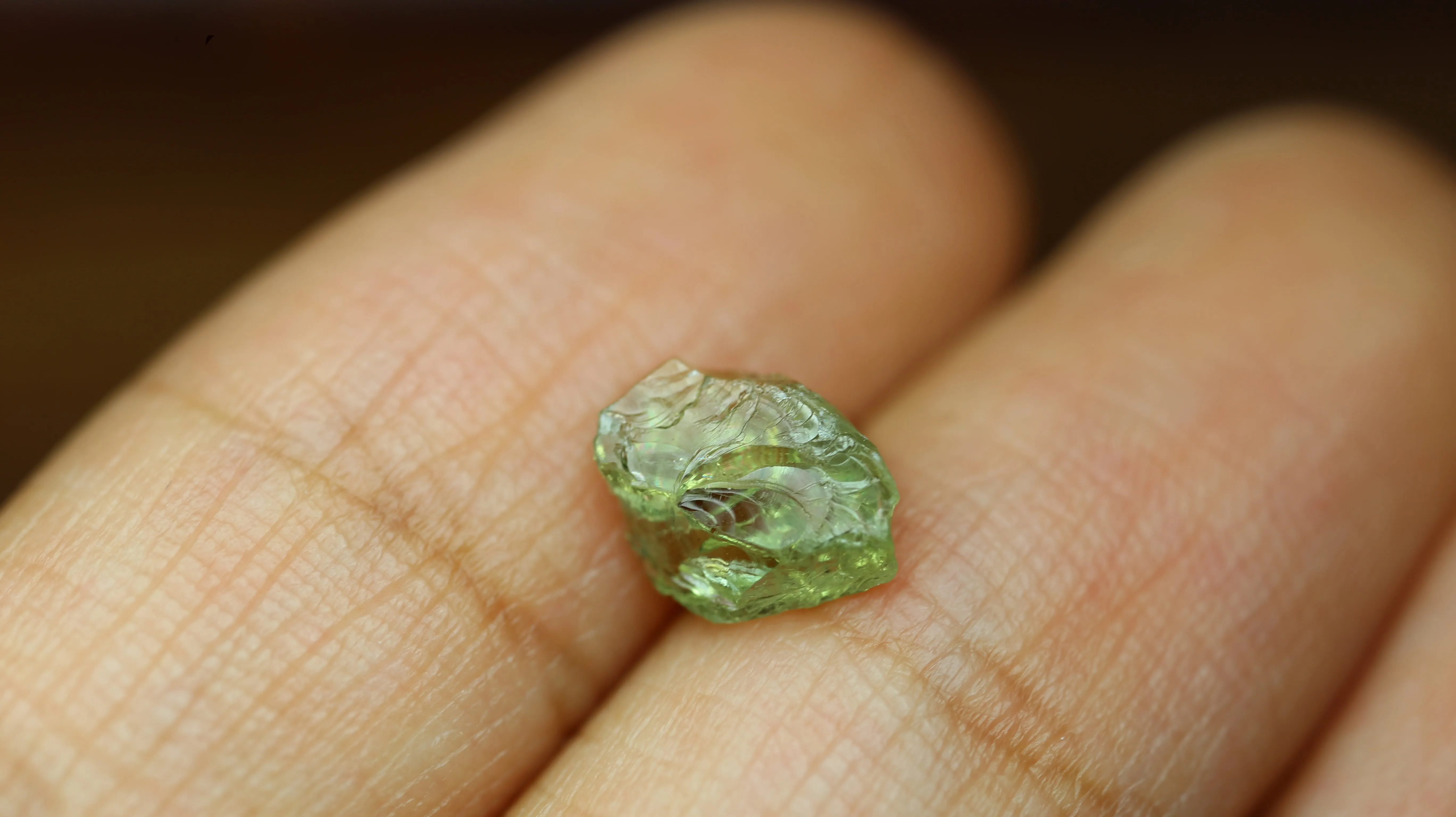 1.30ct Certified Natural Green Sapphire