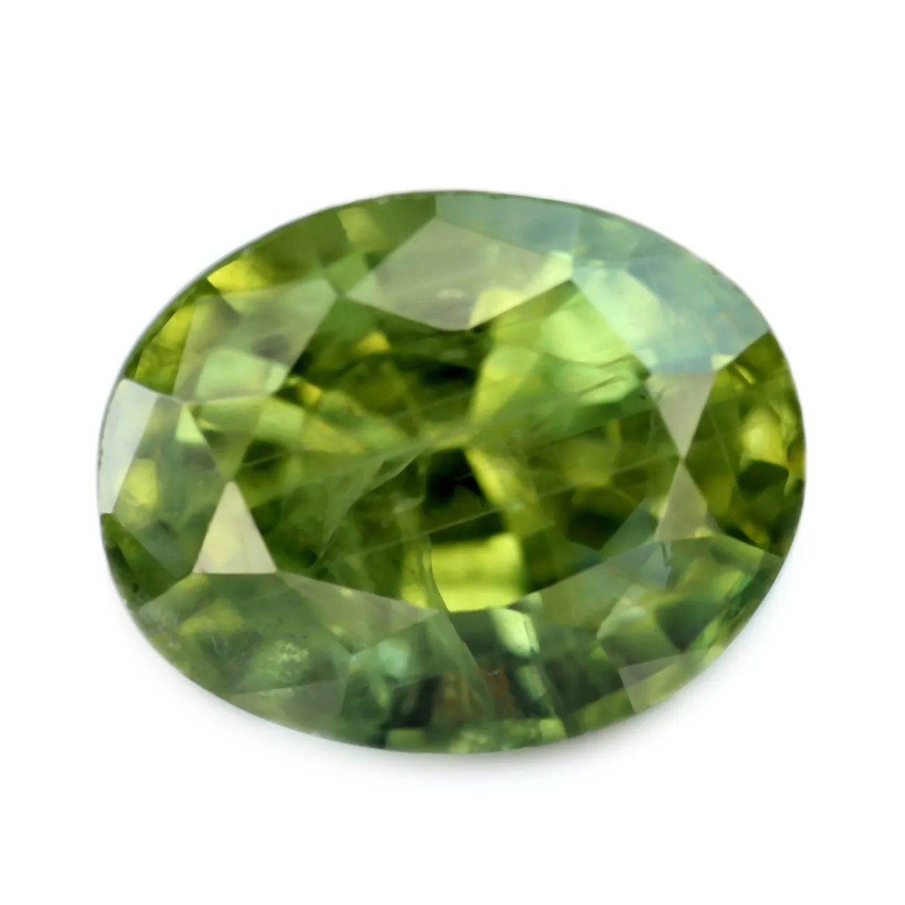 1.34ct Certified Natural Green Sapphire