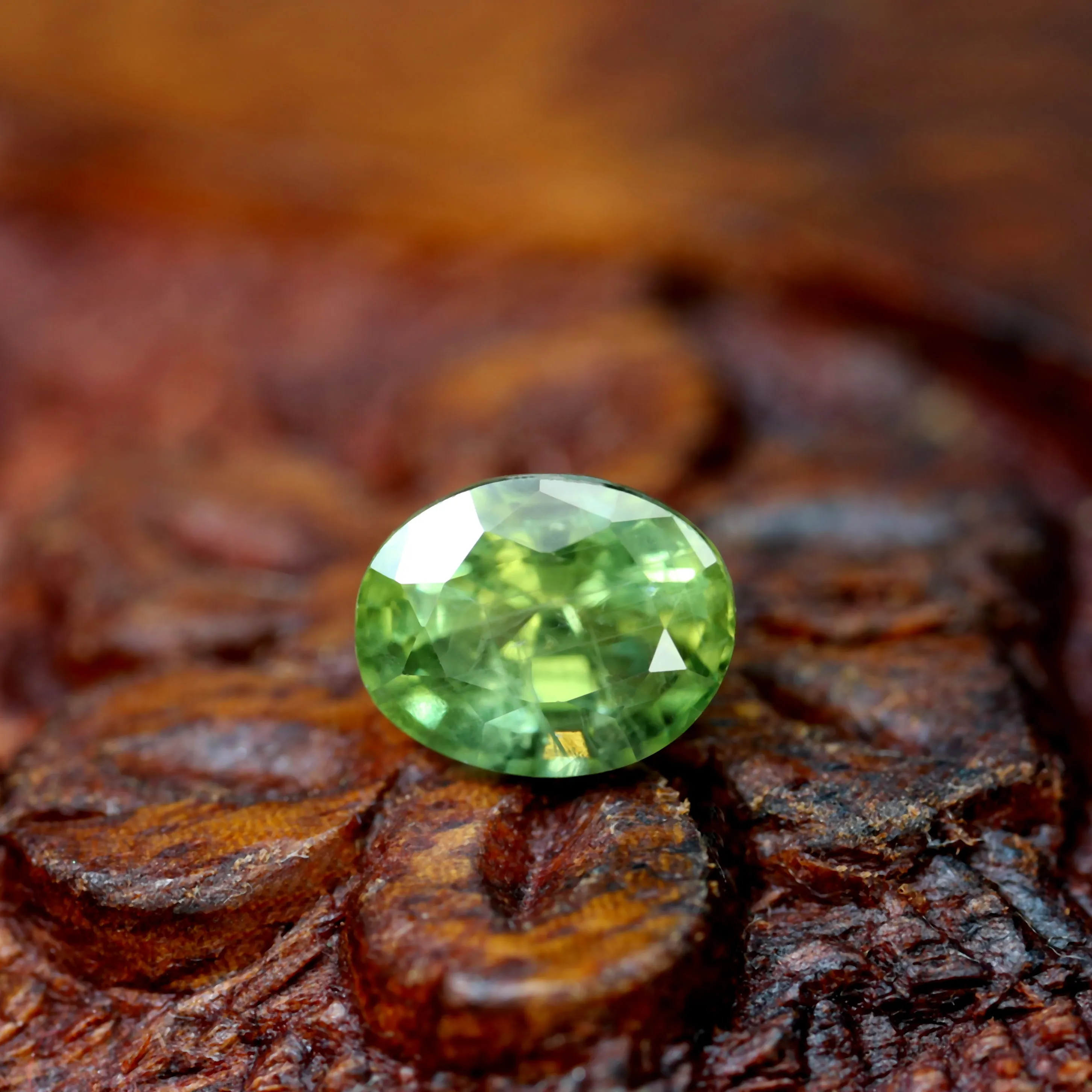 1.34ct Certified Natural Green Sapphire