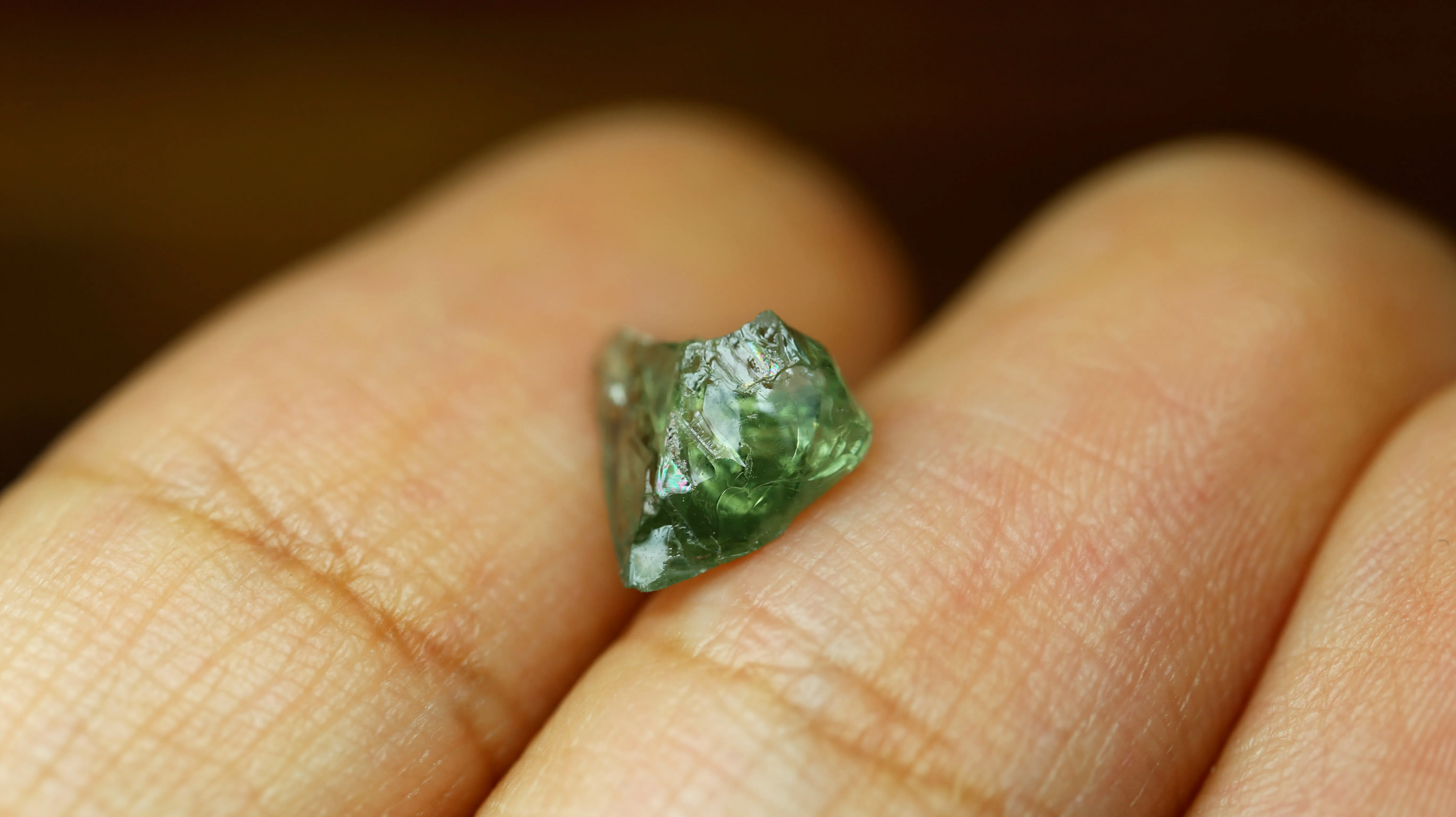 1.36ct Certified Natural Green Sapphire
