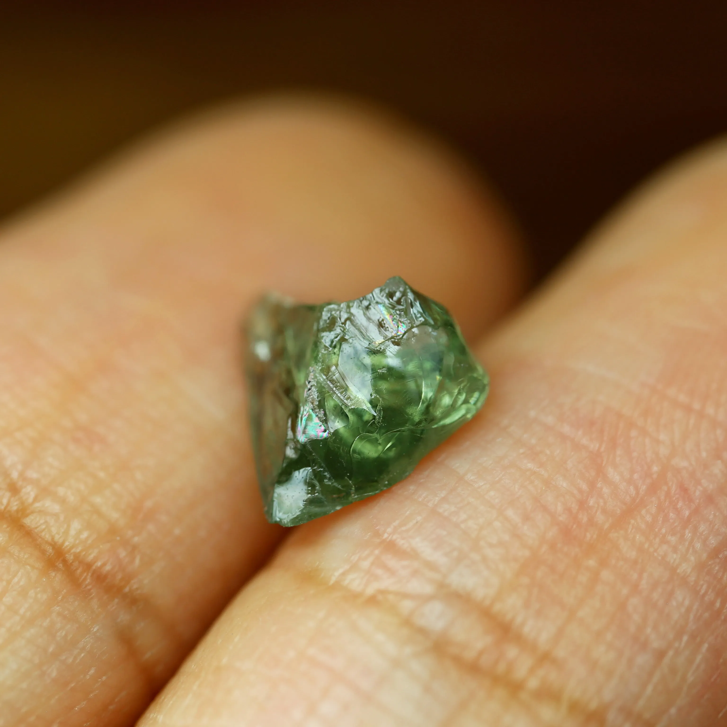1.36ct Certified Natural Green Sapphire