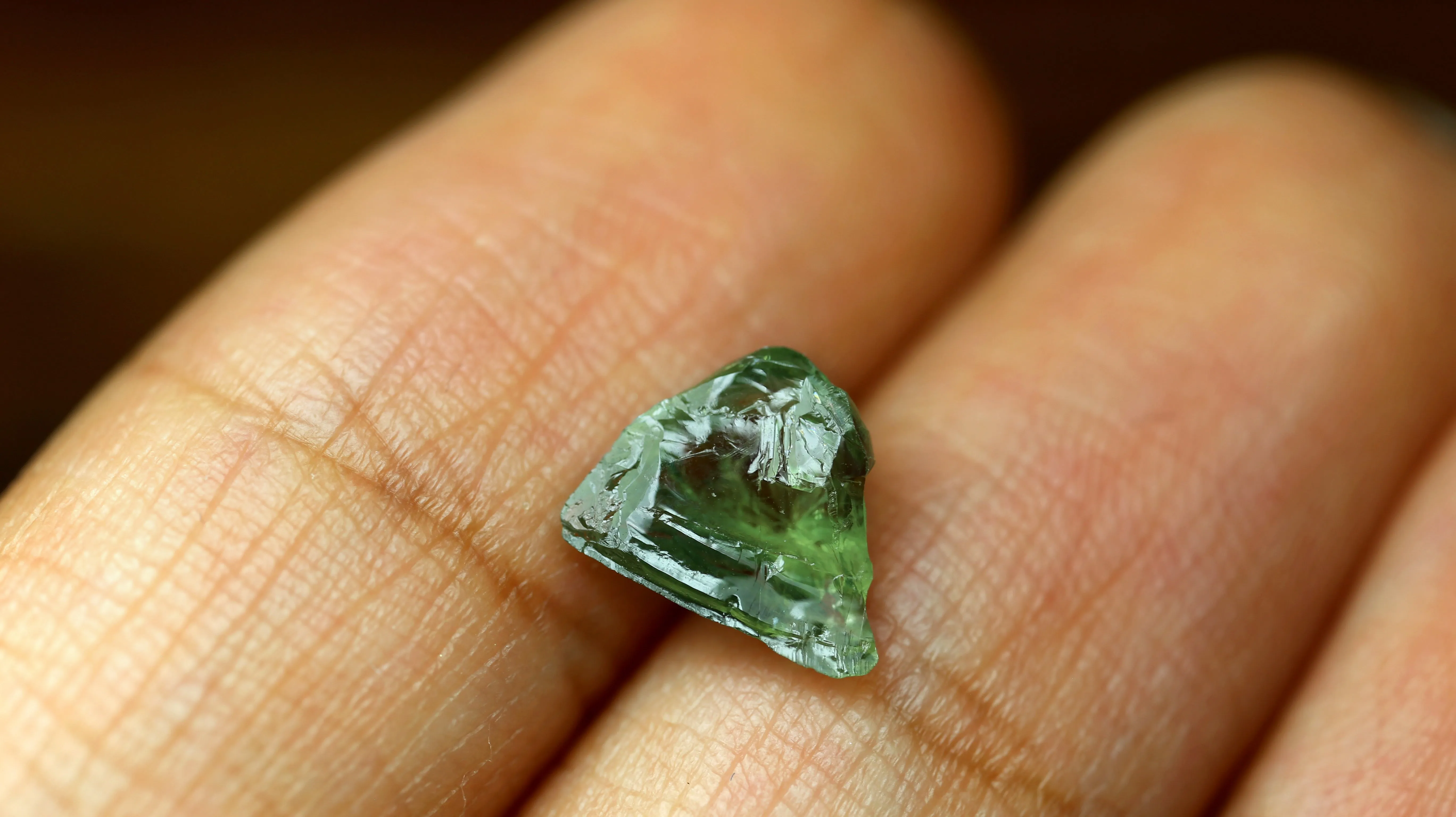 1.36ct Certified Natural Green Sapphire