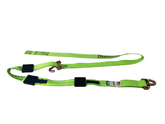 14 Feet Diamond Weave Replacement Wheel Strap with Rubber Cleats (Swivel J)