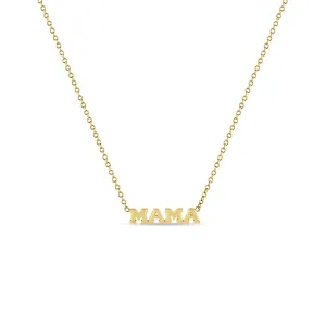 14k Itty Bitty MAMA Necklace