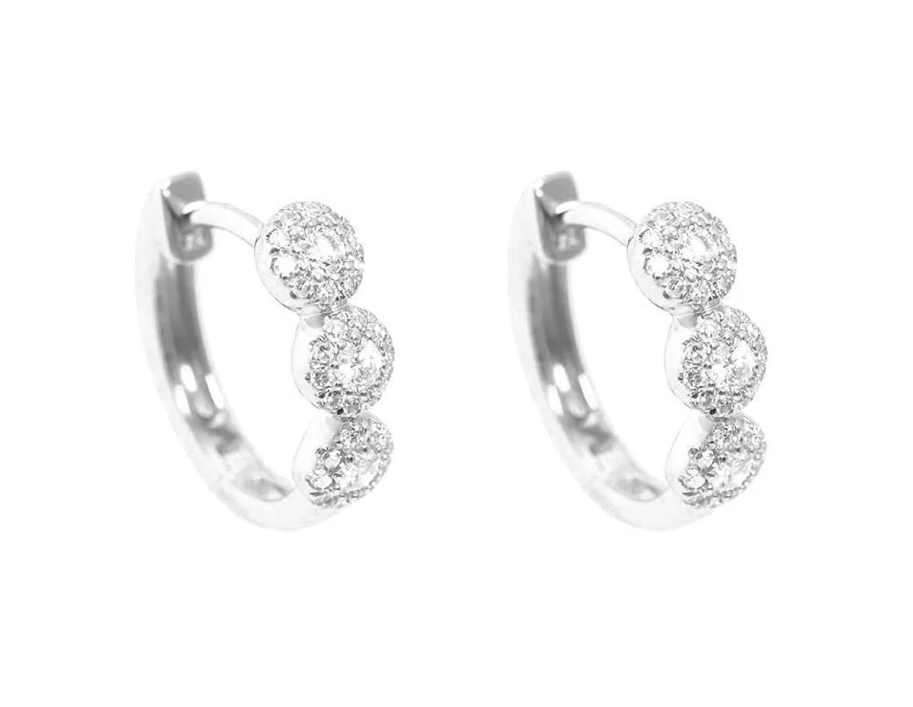 14mm Diamond Earrings CE14