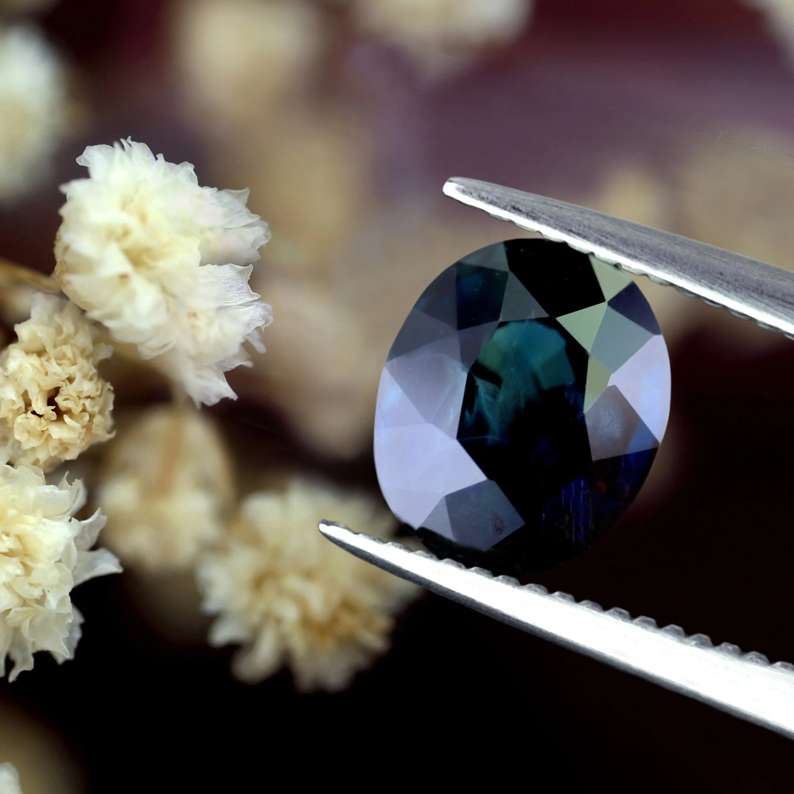 1.62ct Certified Natural Teal Sapphire