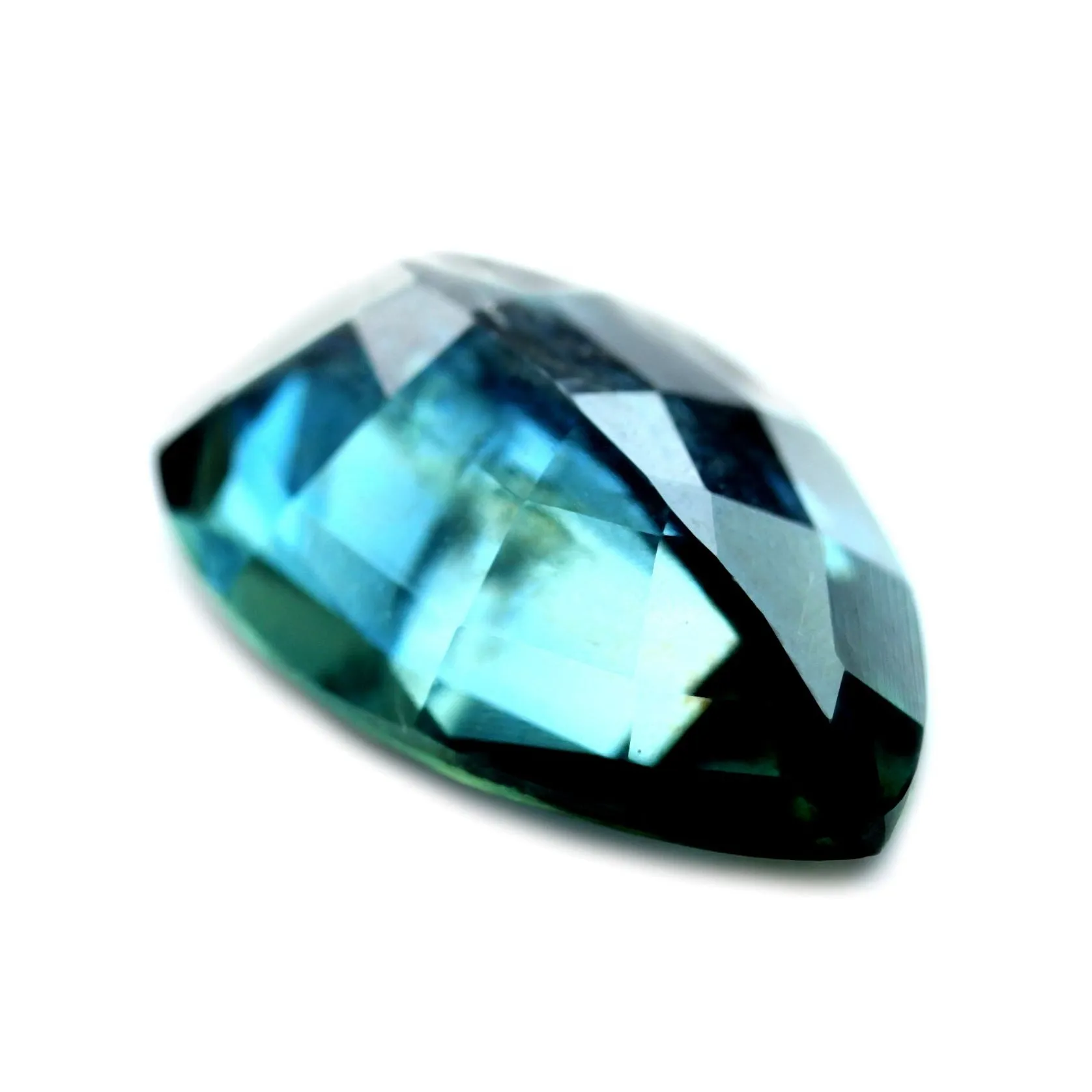 1.64ct Certified Natural Teal Sapphire