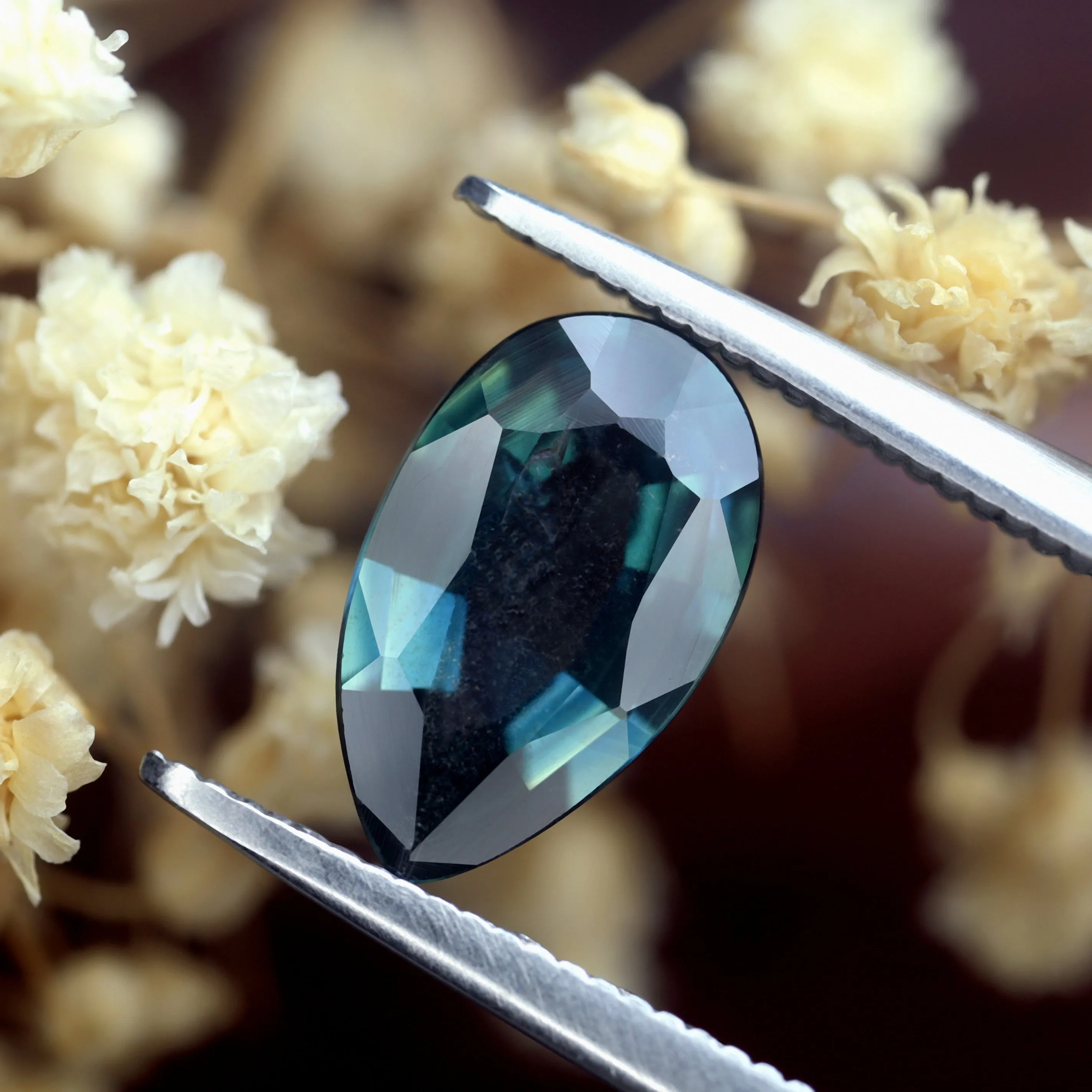 1.64ct Certified Natural Teal Sapphire