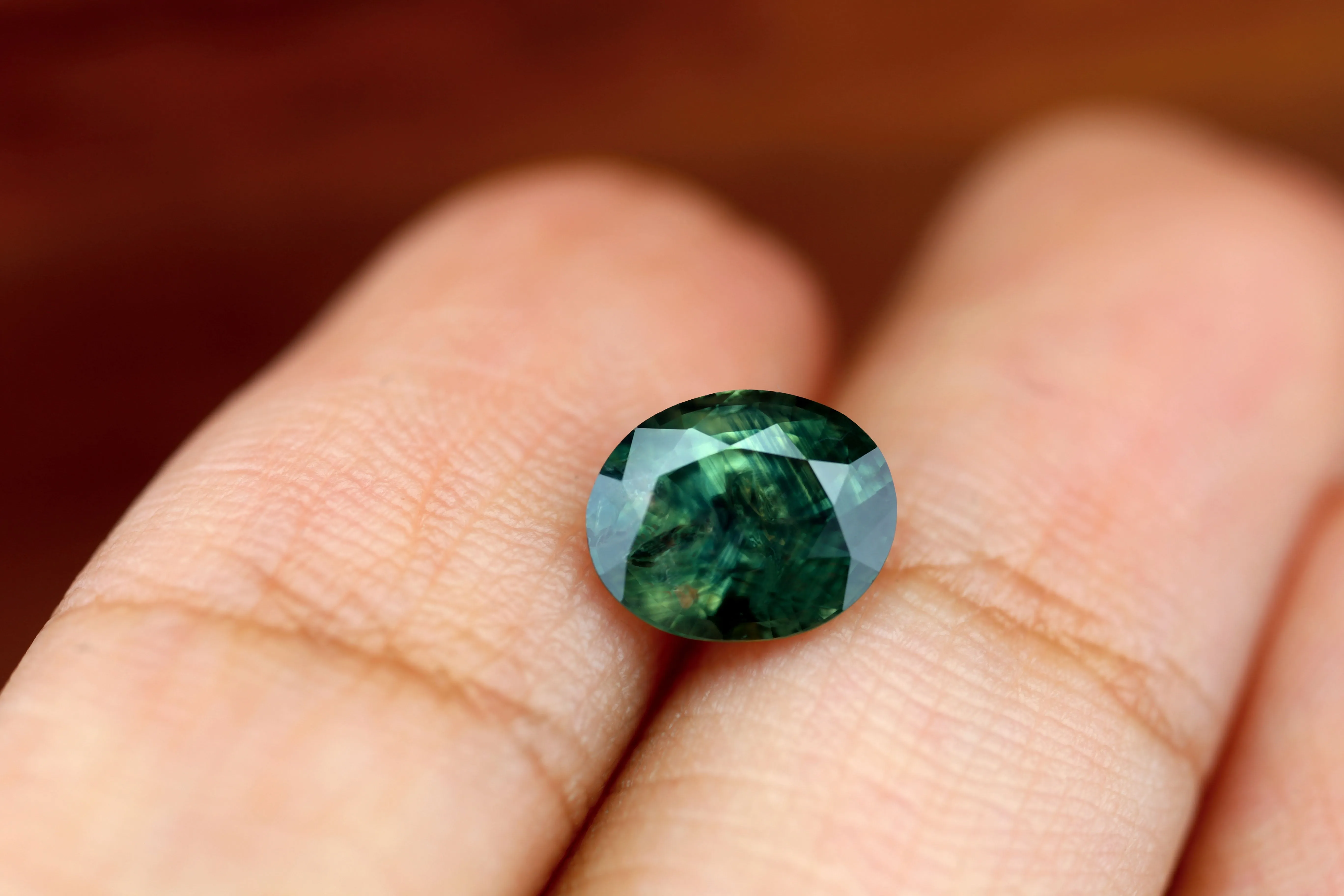 1.66ct Certified Natural Green Sapphire