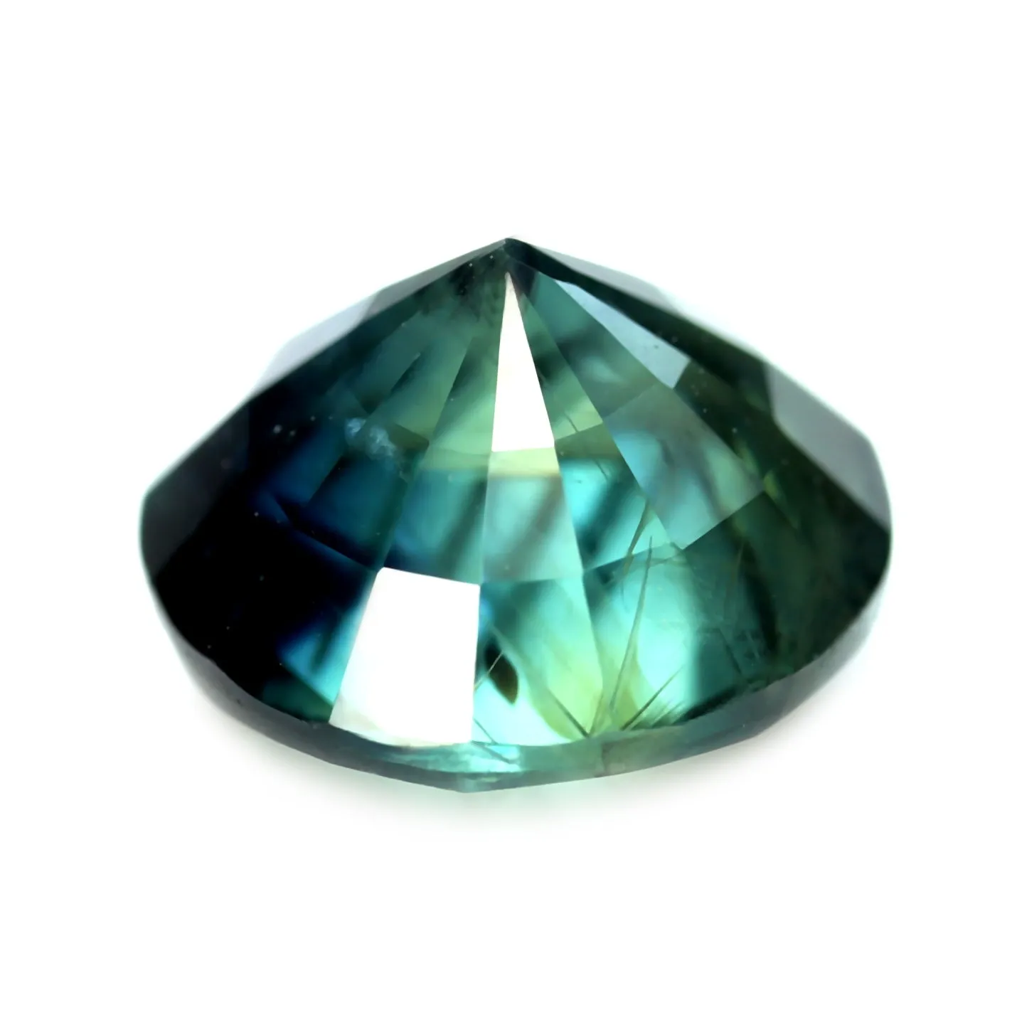 1.71ct Certified Natural Teal Sapphire