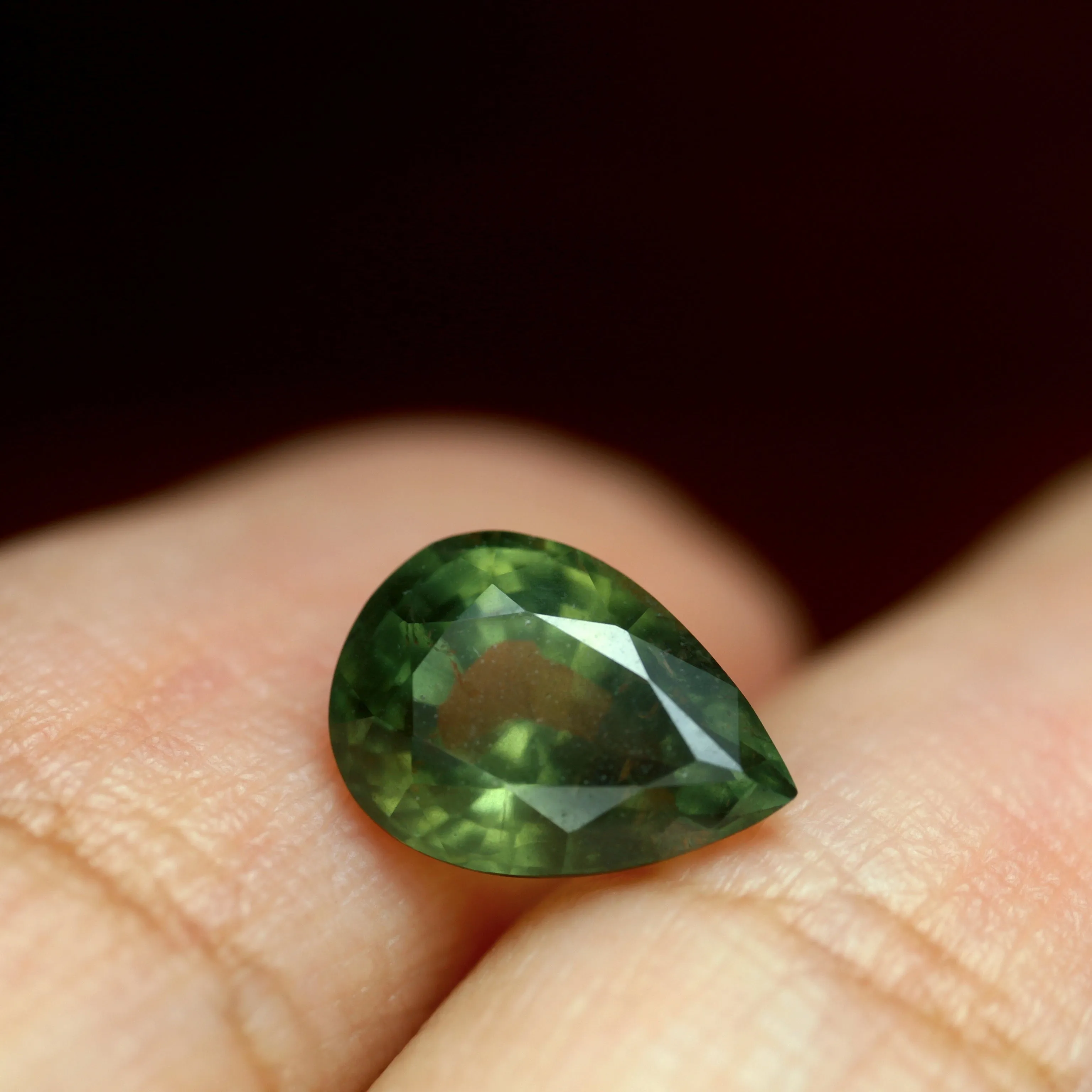 1.83ct Certified Natural Green Sapphire