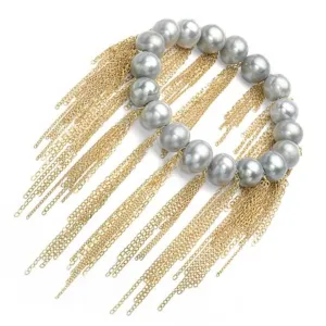 18k Silver Fringe Bracelet