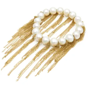 18k White Fringe Bracelet