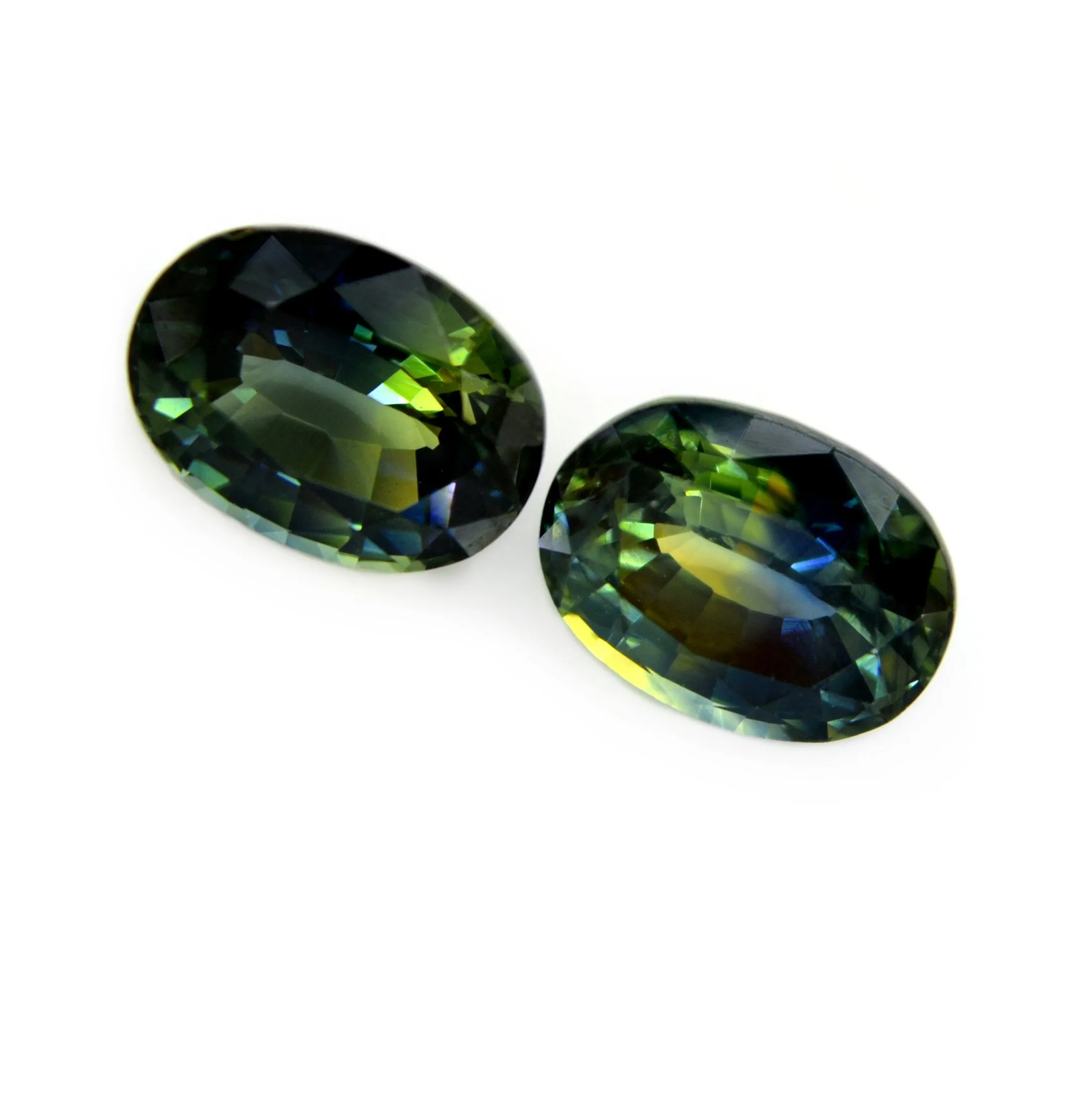 1.94ct Certified Natural Multicolor sapphire Pair
