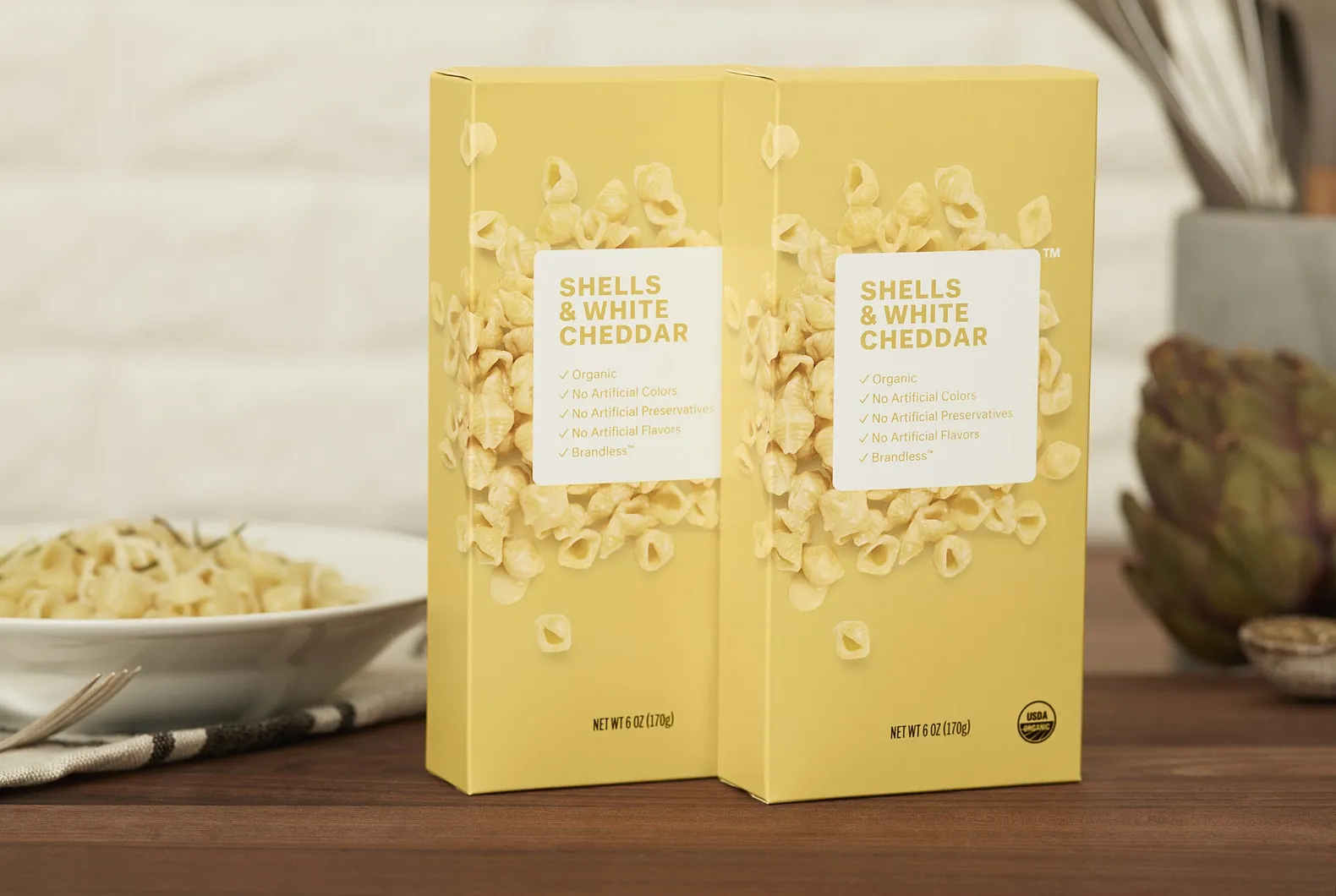 2 Pack Organic Shells & White Cheddar