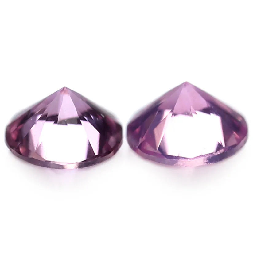 2.50mm Certified Natural Pink Sapphire Matching Pair