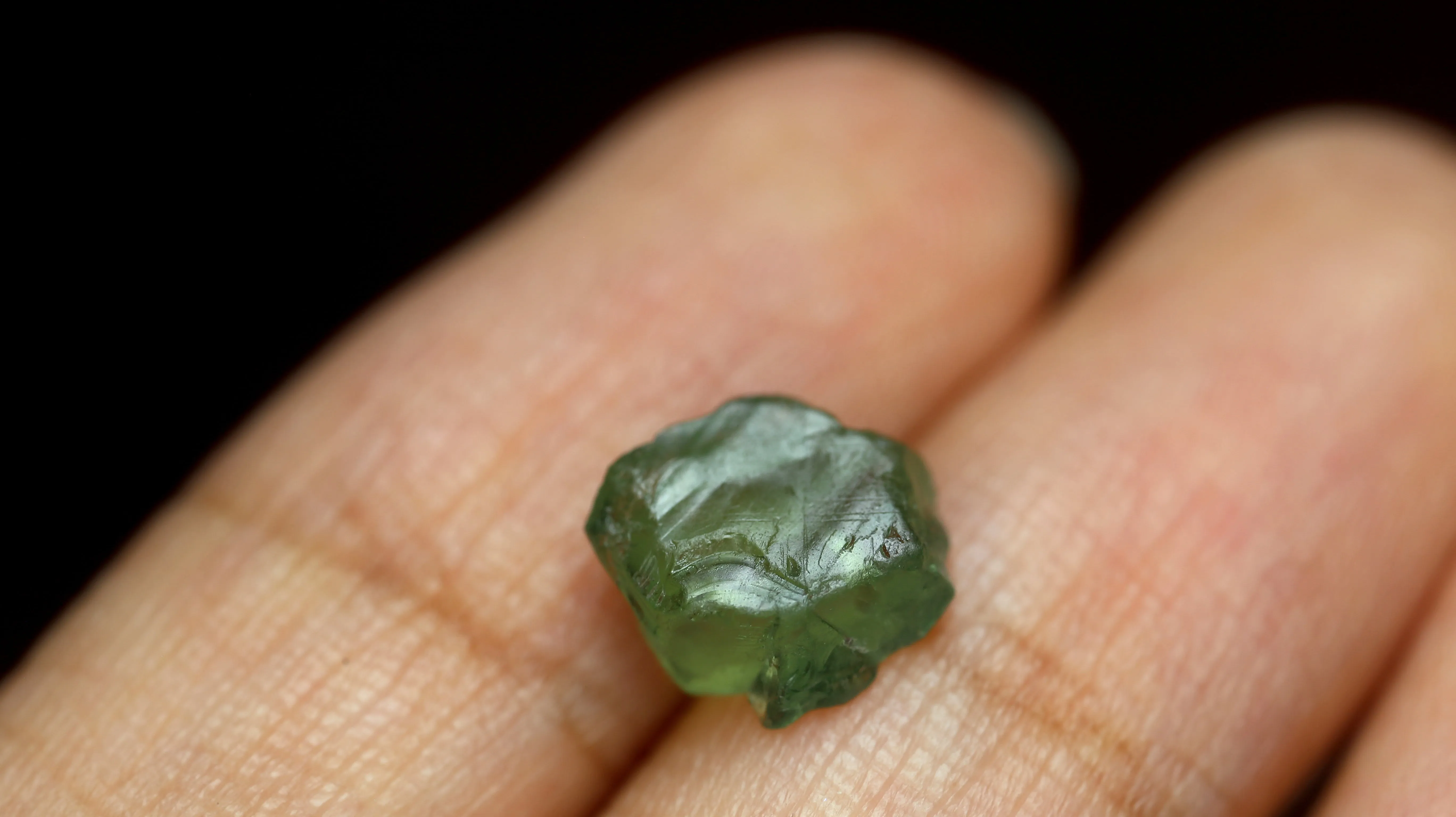 2.90ct Certified Natural Green Sapphire