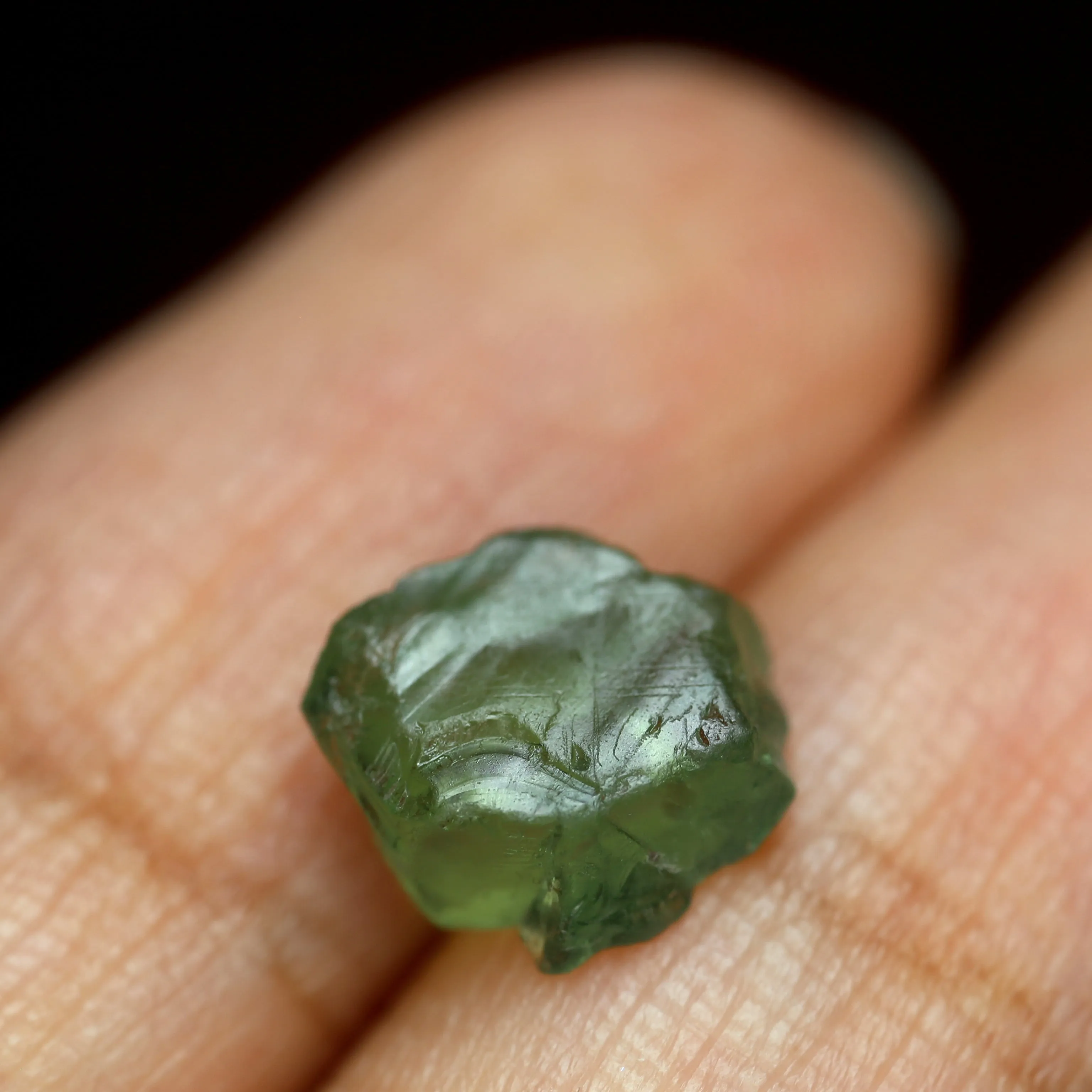2.90ct Certified Natural Green Sapphire