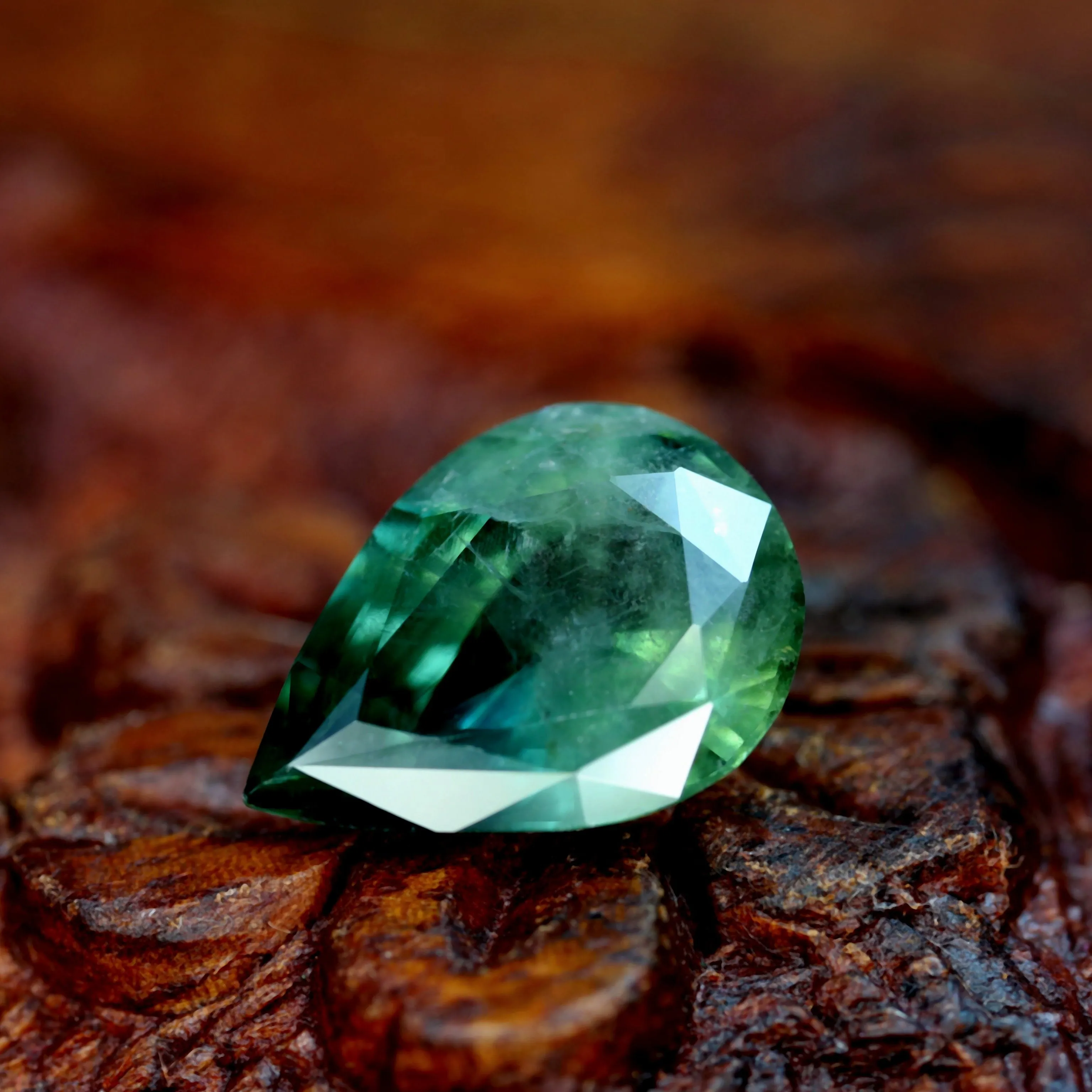 2.93ct Certified Natural Teal Sapphire