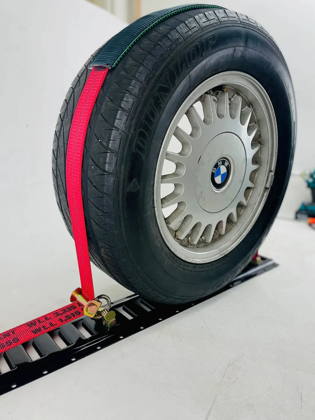 2" x 11' DIAMOND WEAVE 3 Point Ratchet Wheel Strap With 2' Low Profile Grip Sleeve (E-TRACK FITTING)(4 PACK)