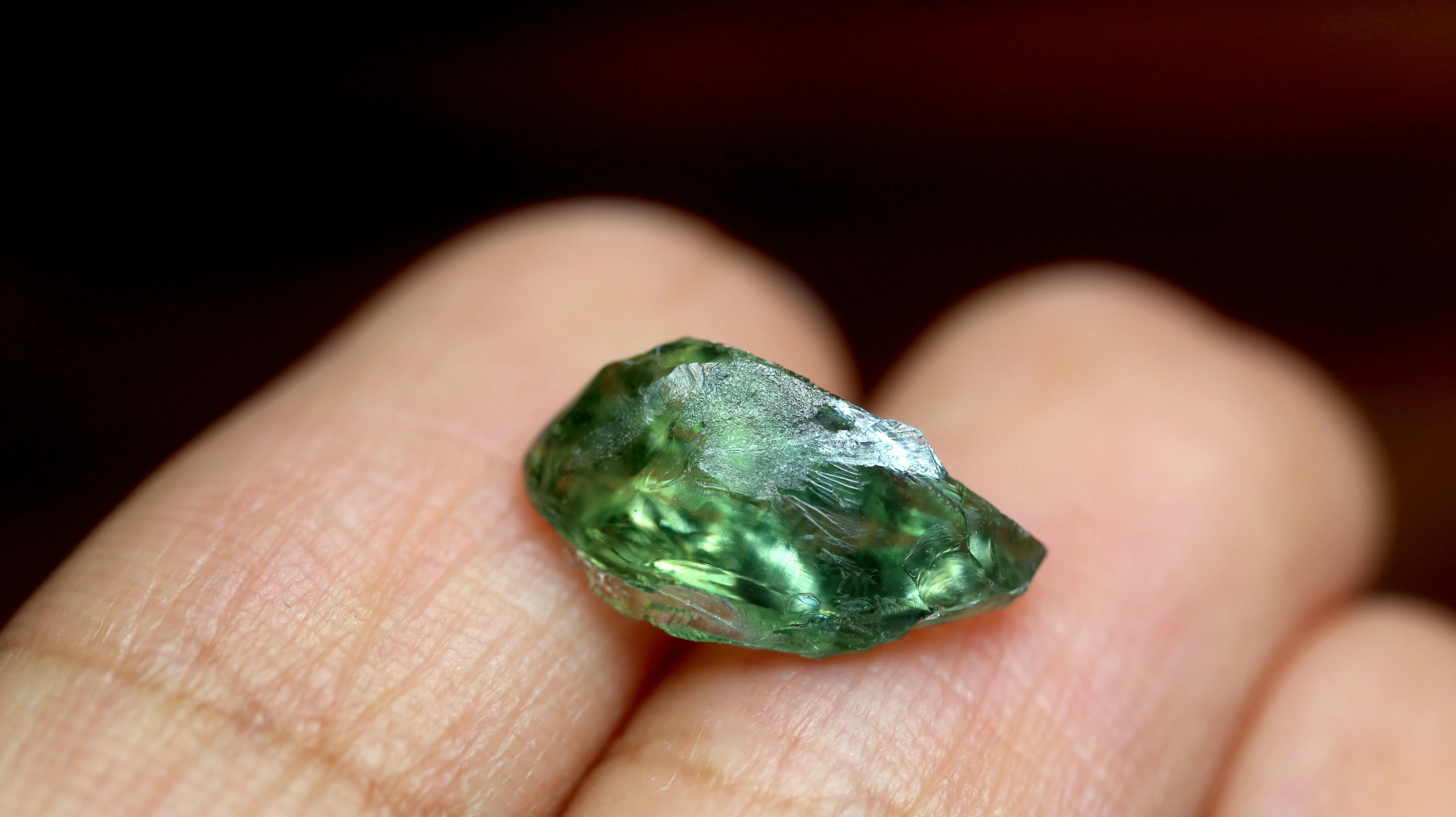 3.24ct Certified Natural Green Sapphire