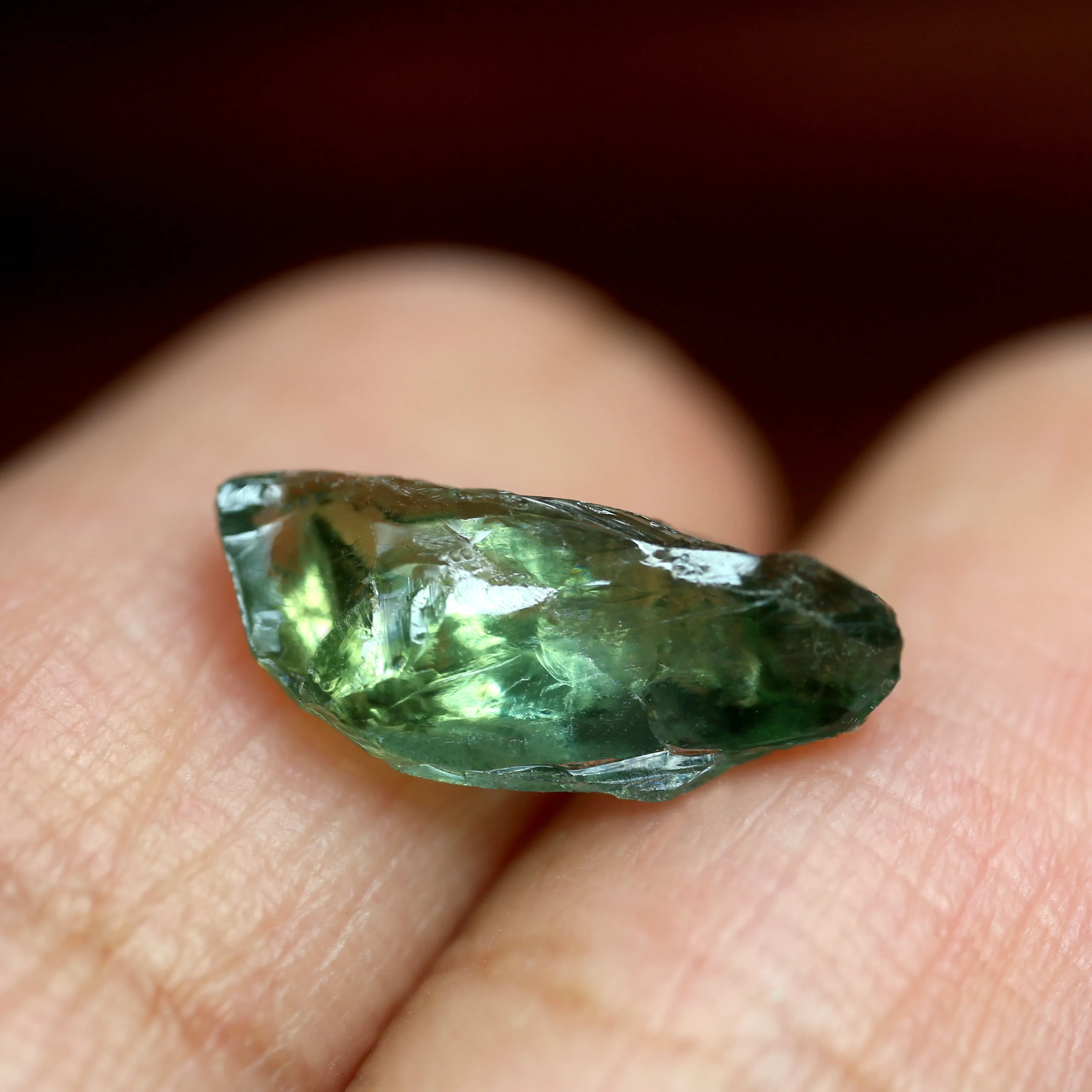 3.24ct Certified Natural Green Sapphire