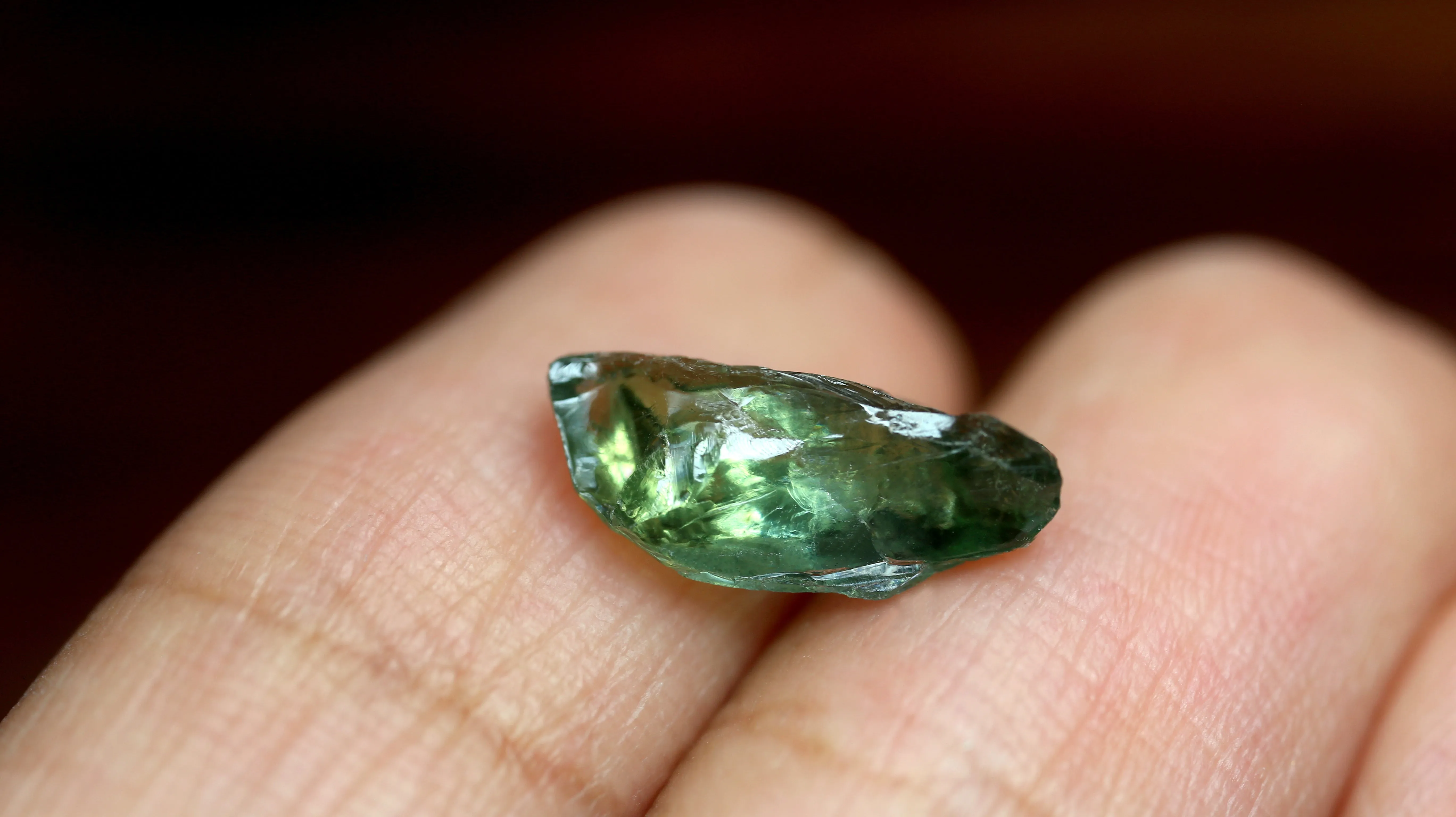 3.24ct Certified Natural Green Sapphire