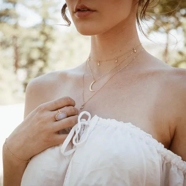 5 Dangle Round Opal Choker