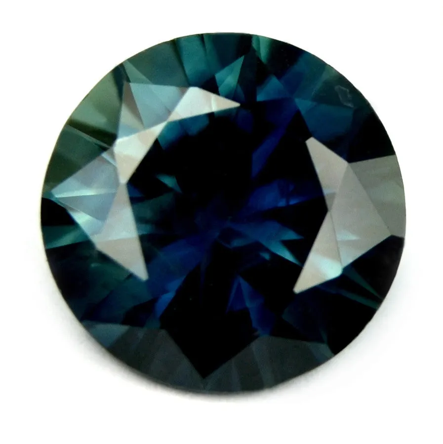 5.43 mm Certified Natural Teal Sapphire