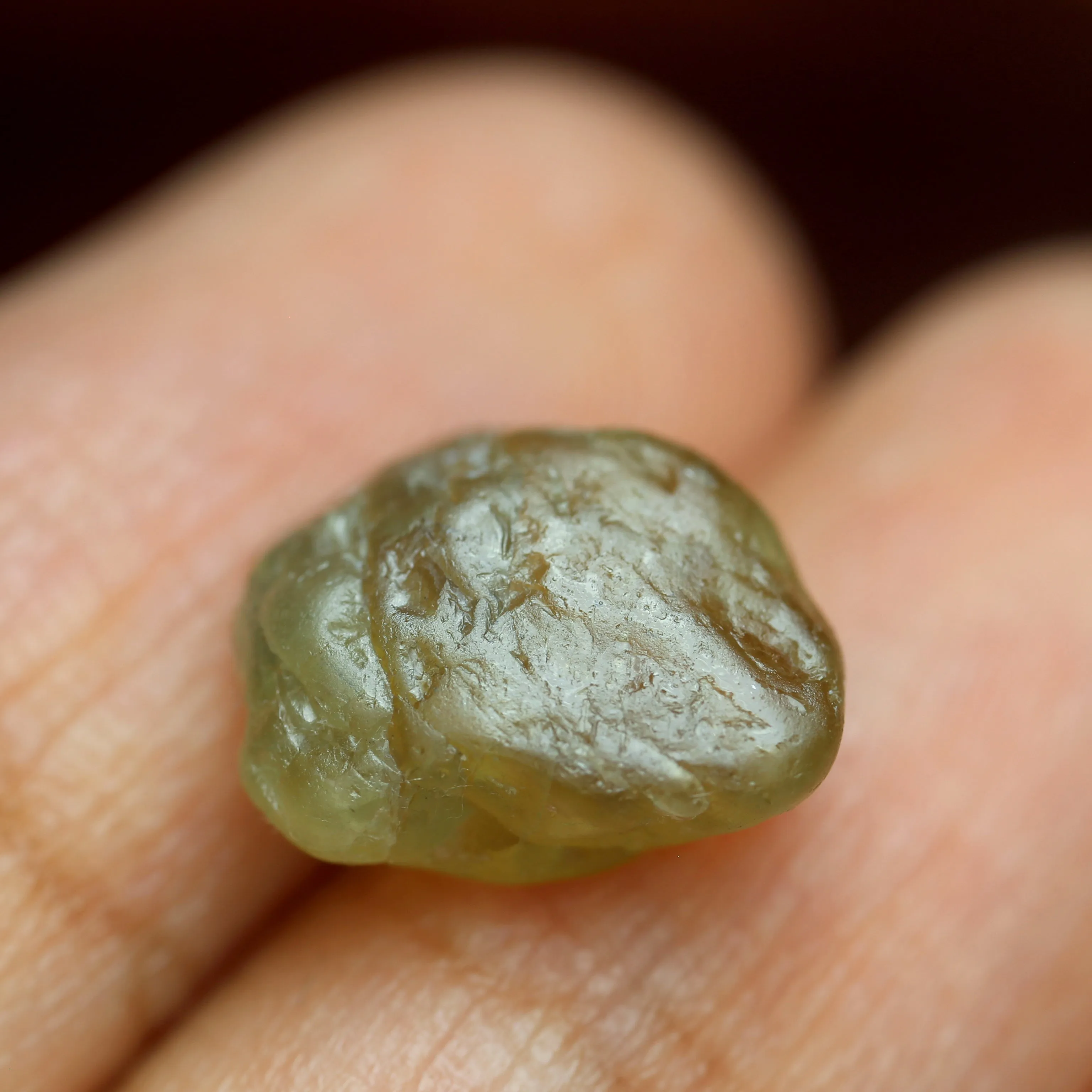 5.86ct Certified Natural Green Sapphire