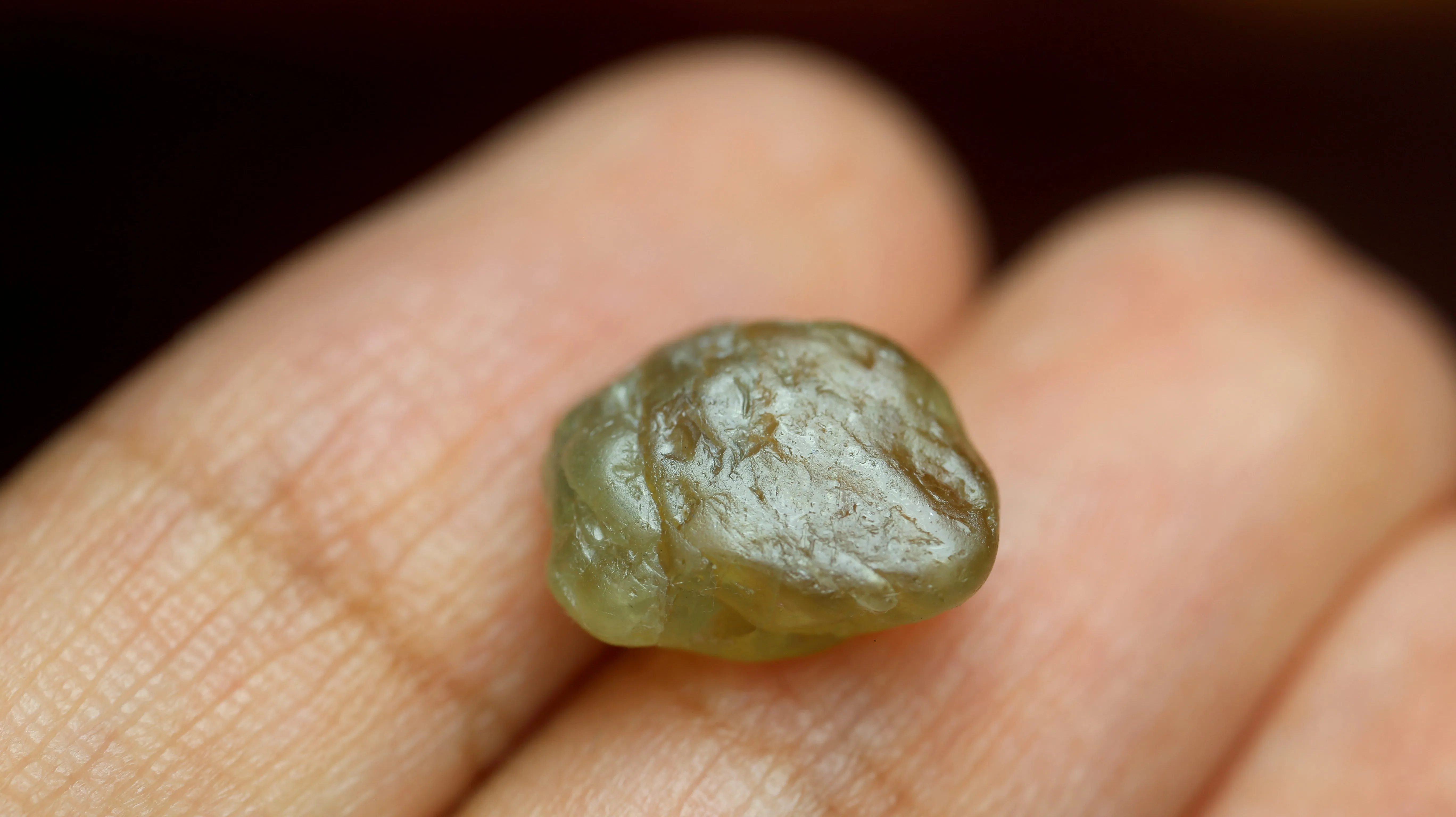 5.86ct Certified Natural Green Sapphire
