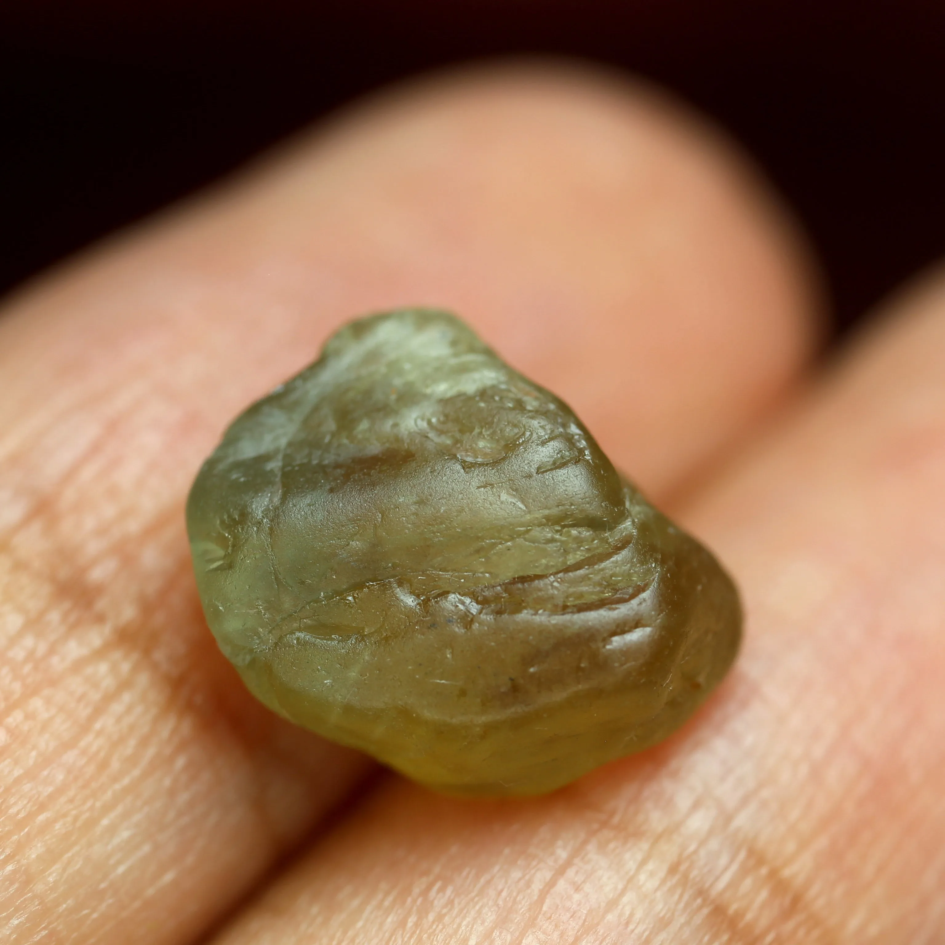 5.86ct Certified Natural Green Sapphire