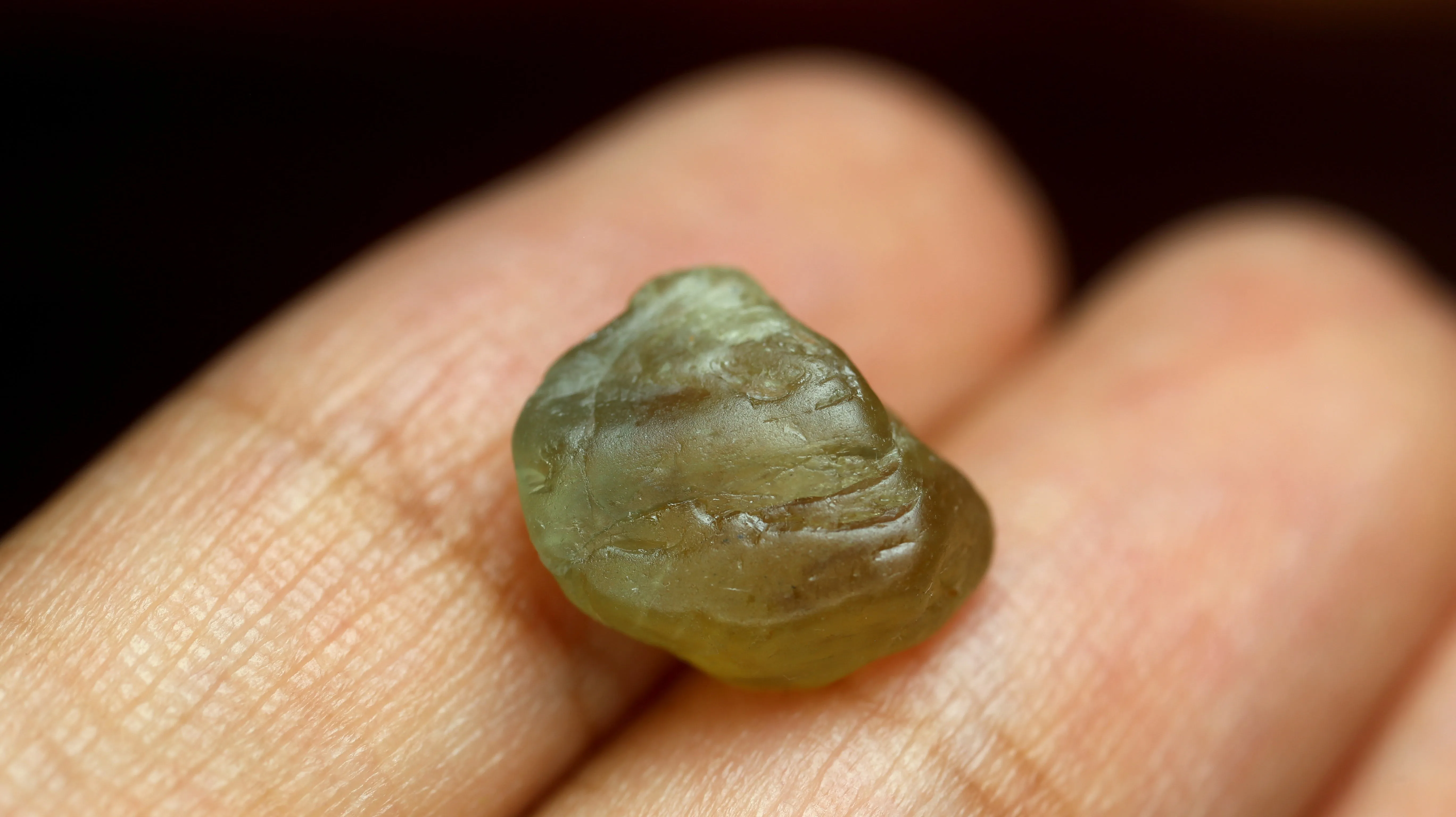 5.86ct Certified Natural Green Sapphire