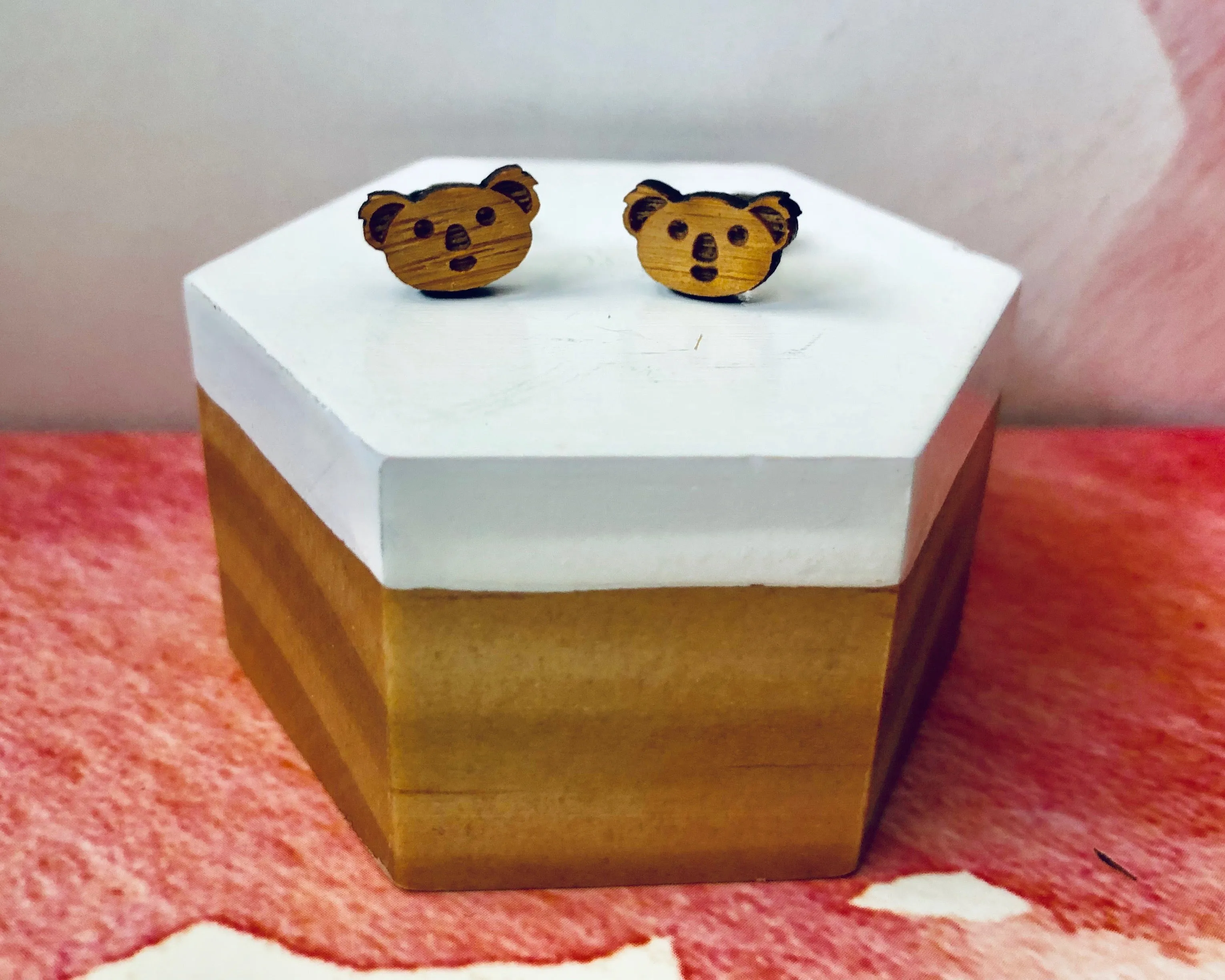 'Adorable Koalas' Mini Stud Earrings