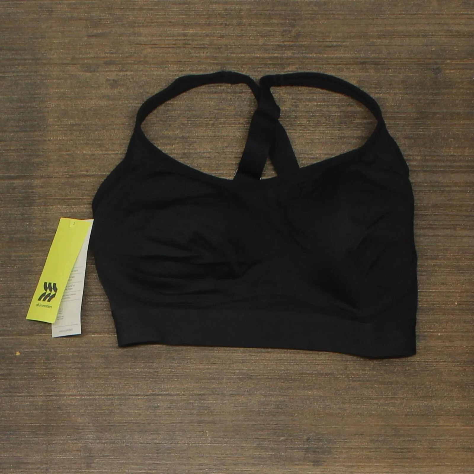 All in Motion Women's High Support Convertible Strap Bra 2LW89 Black 36DD